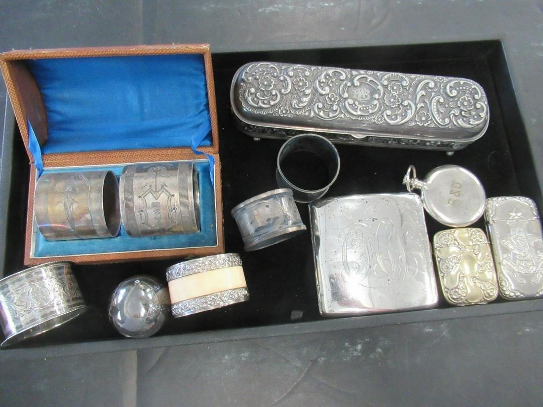 Mixed Lot incl. Sterling Cigarette Case and More (1 of 1)