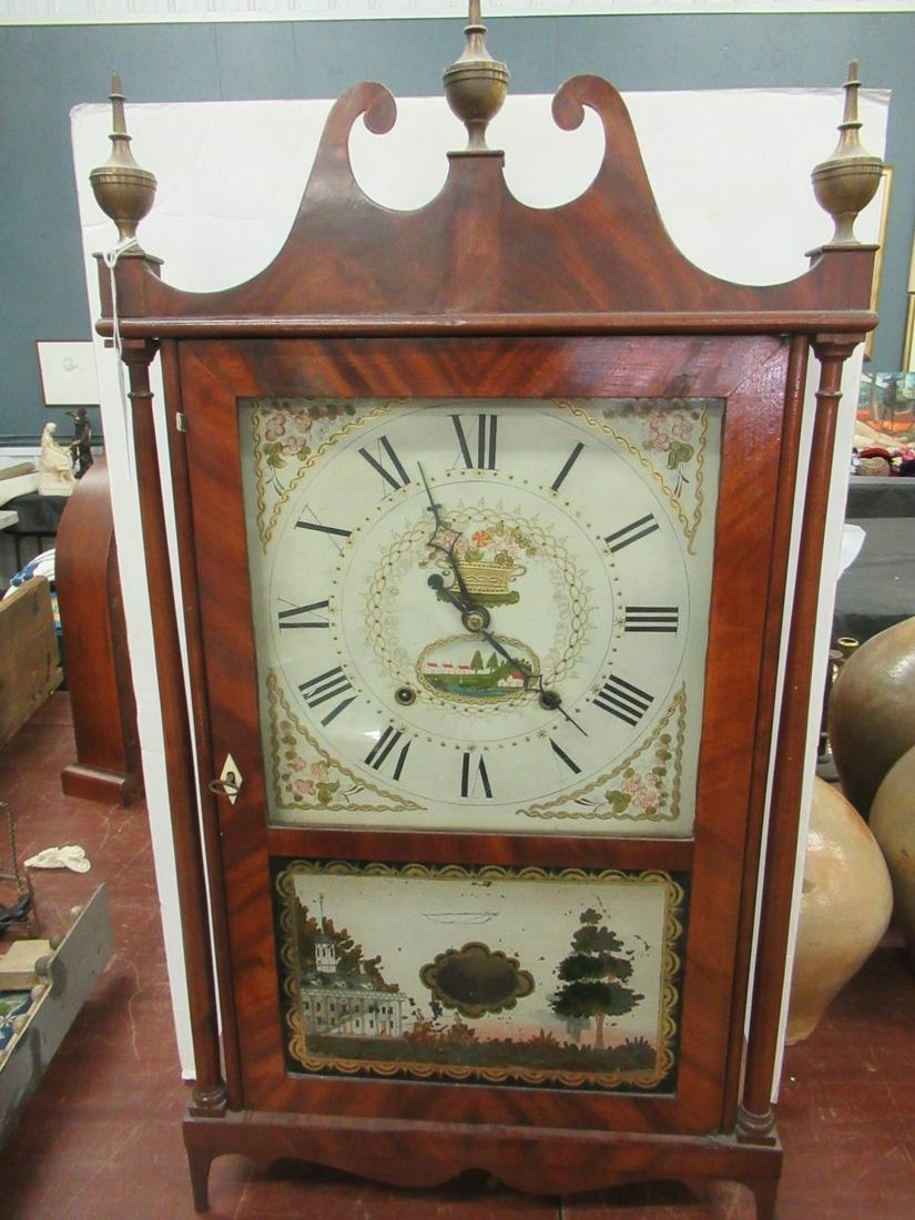 Pillar and Scroll Clock by Silas Hoadley (1 of 8)