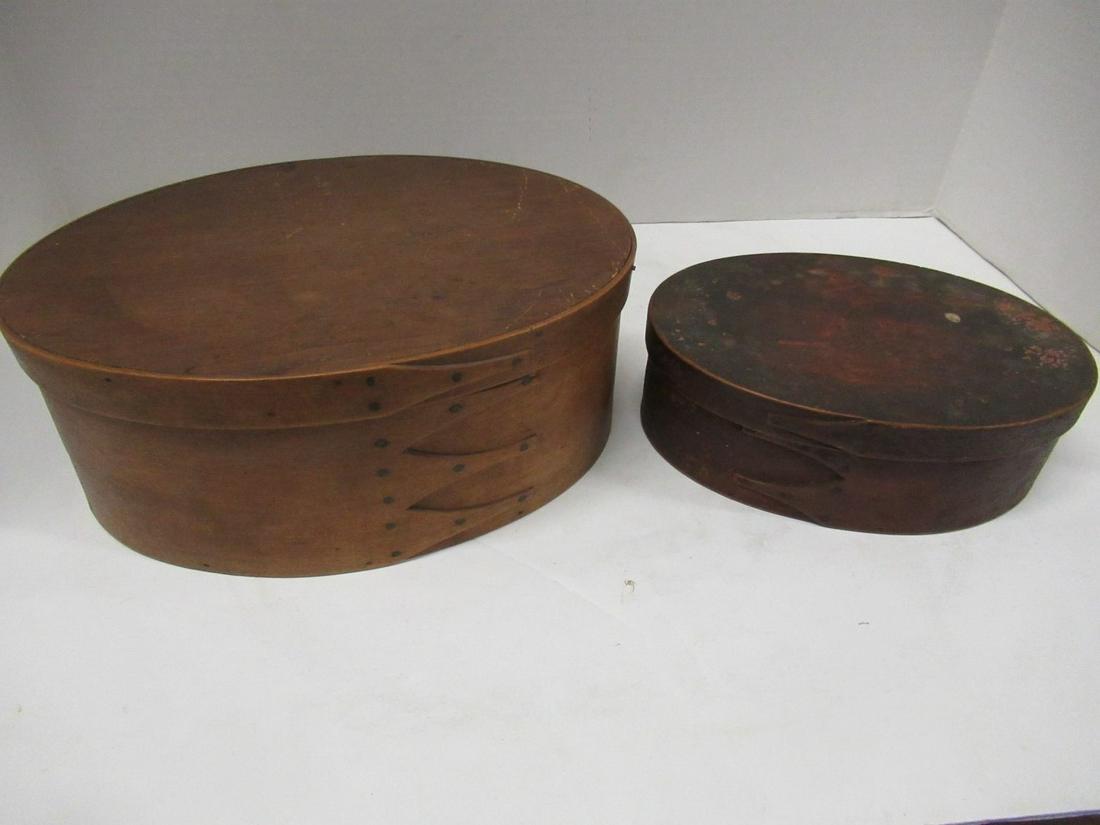 2 Shaker Boxes, 1 Painted Red (1 of 9)