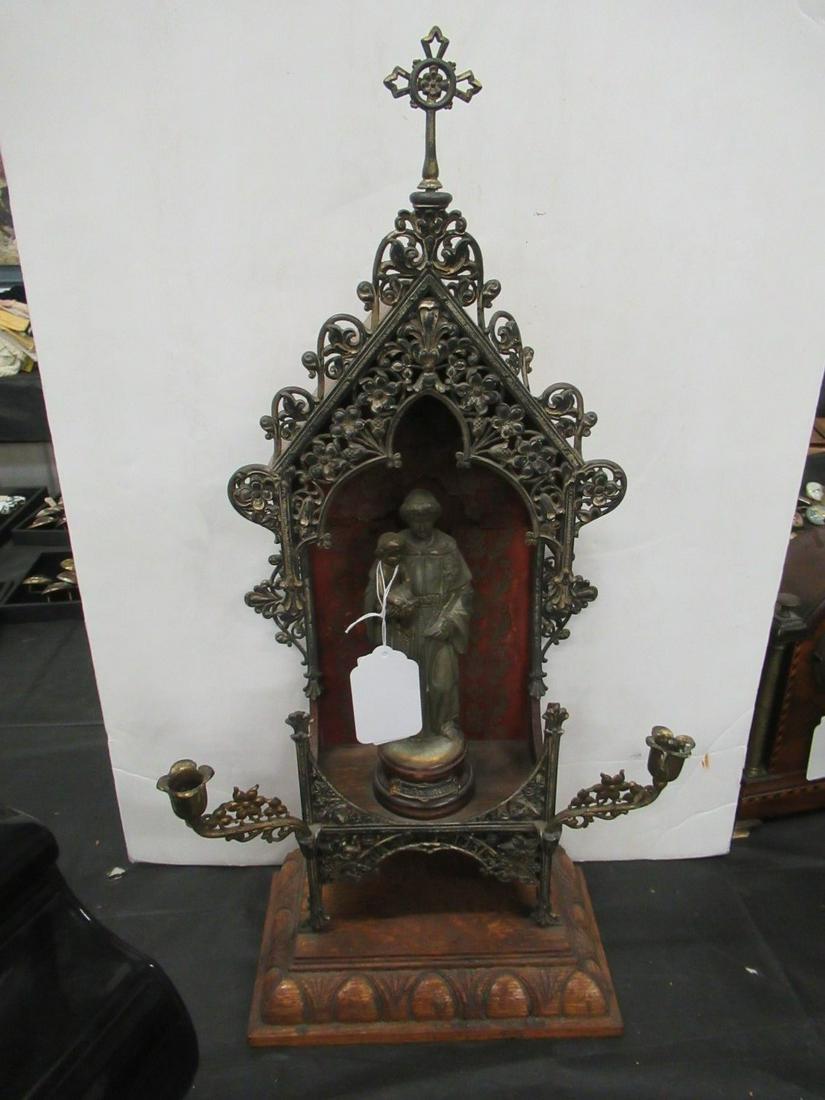 Religious Candleholder w/ St Anthony & Child (1 of 3)