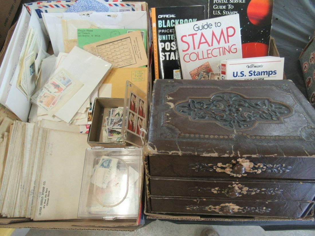 Group of Loose Stamps and Stamp Collecting Books (1 of 14)
