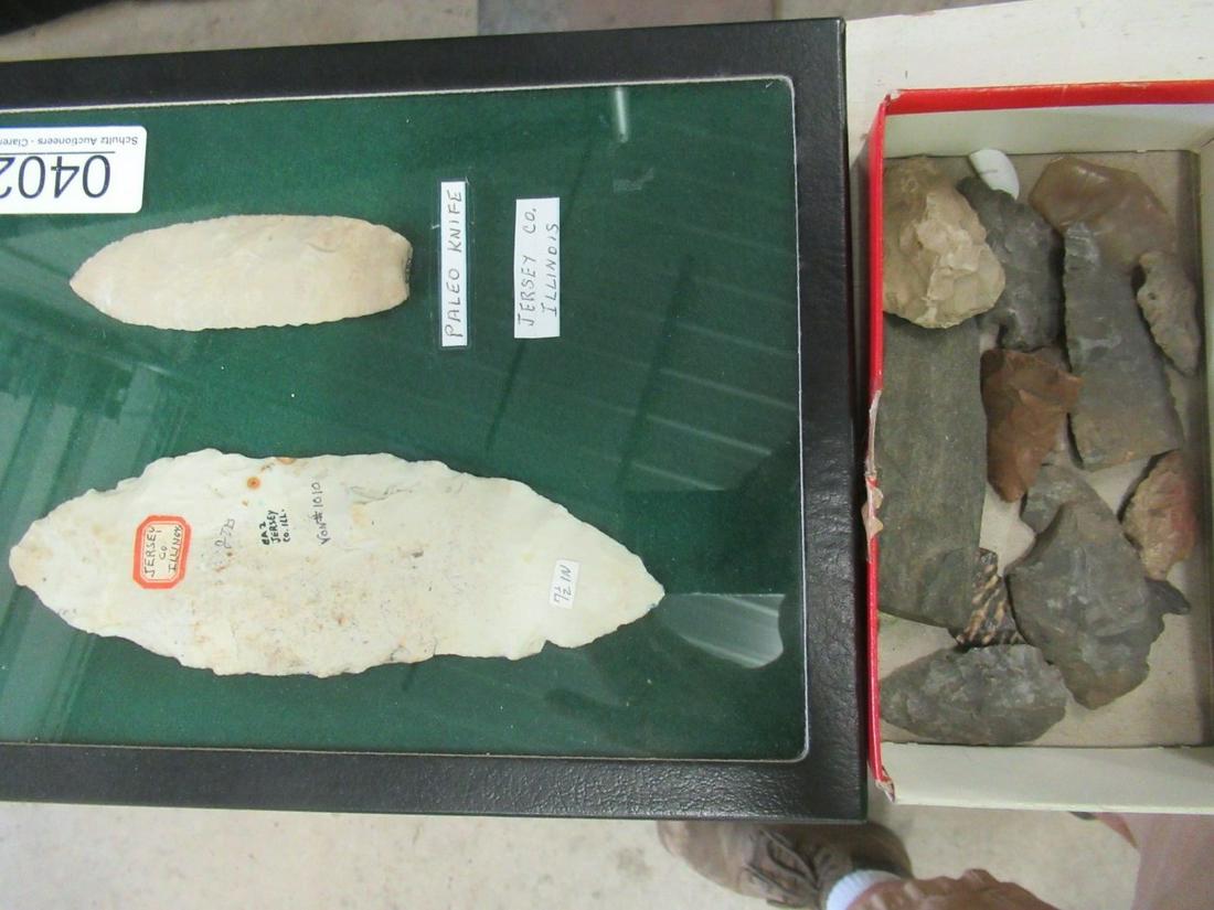 Paleo Knife Point and Misc Arrowheads, Etc (1 of 3)
