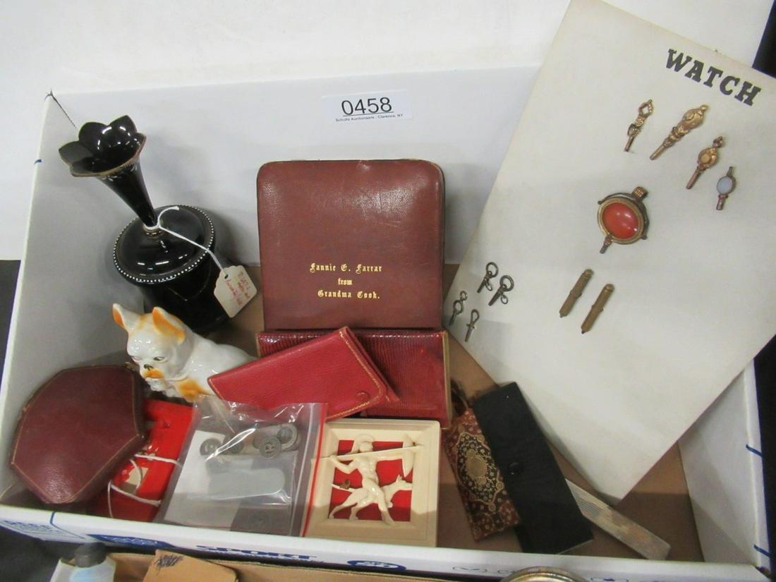 Box Lot w/ Misc Watch Keys, Some Bus Tokens, etc (1 of 1)