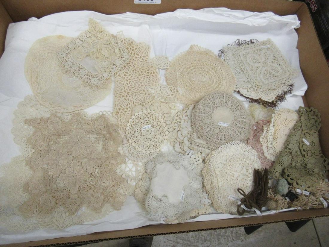Lot of Hand Crocheted Doilies (1 of 1)