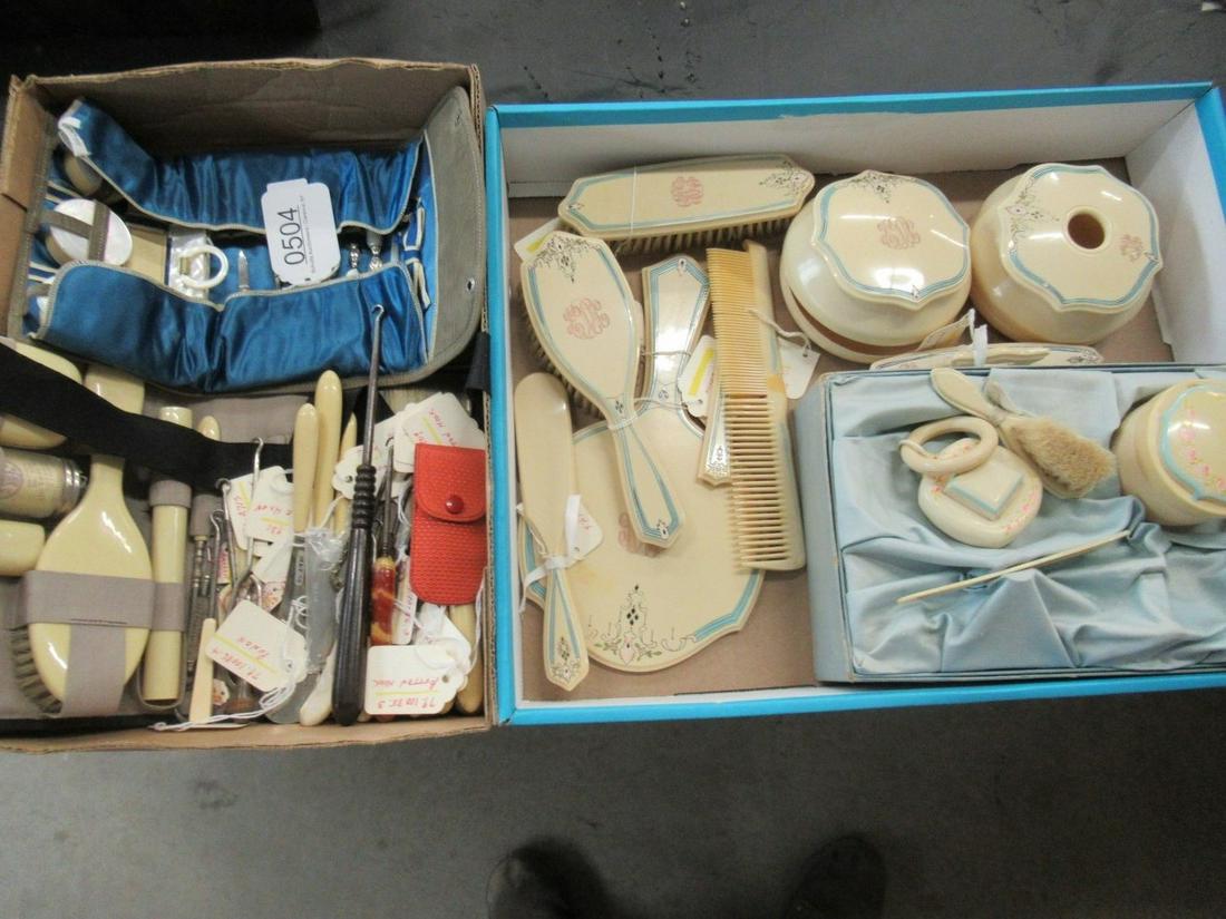 2 Box Lot Dresser Sets, Etc (1 of 2)