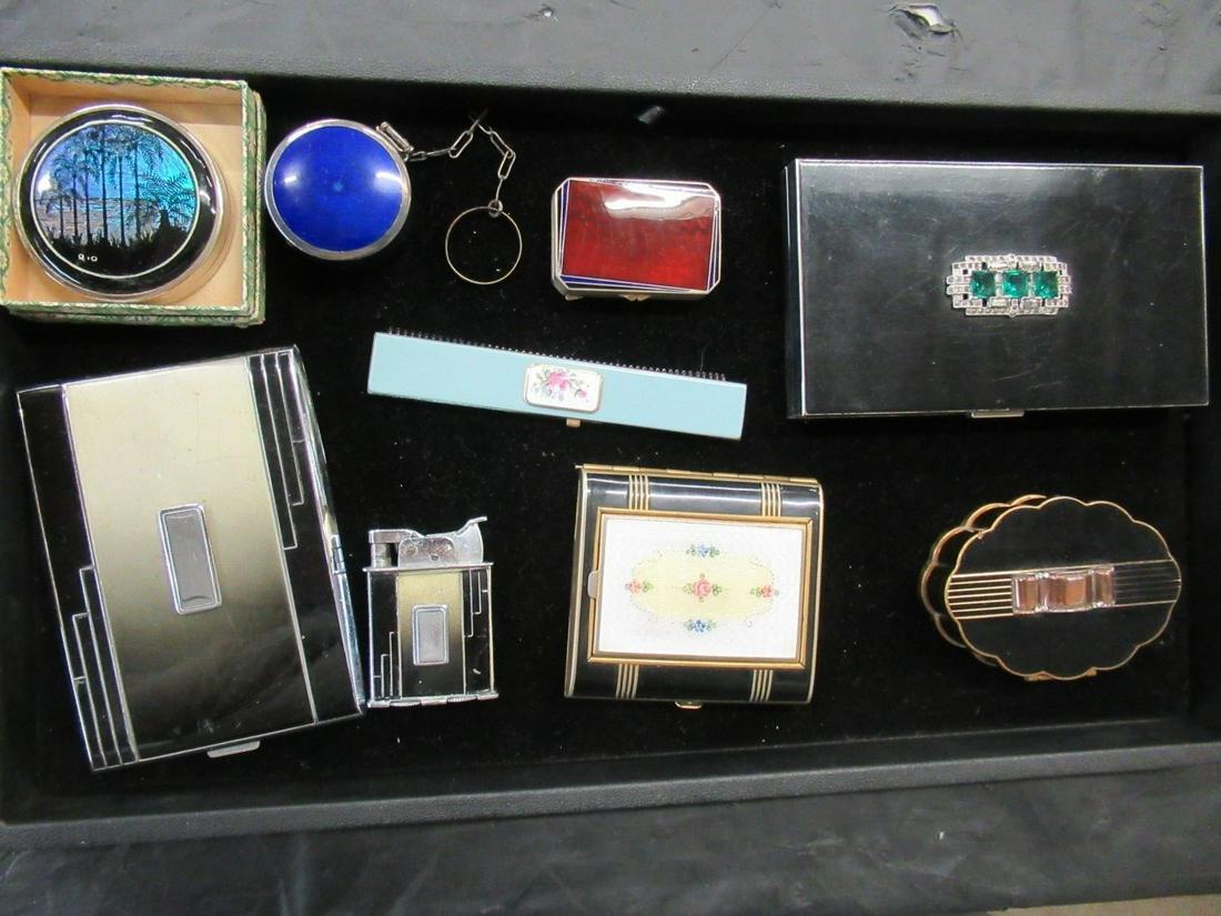 Group of Compacts, Some Enameled: Group of Compacts, Some Enameled