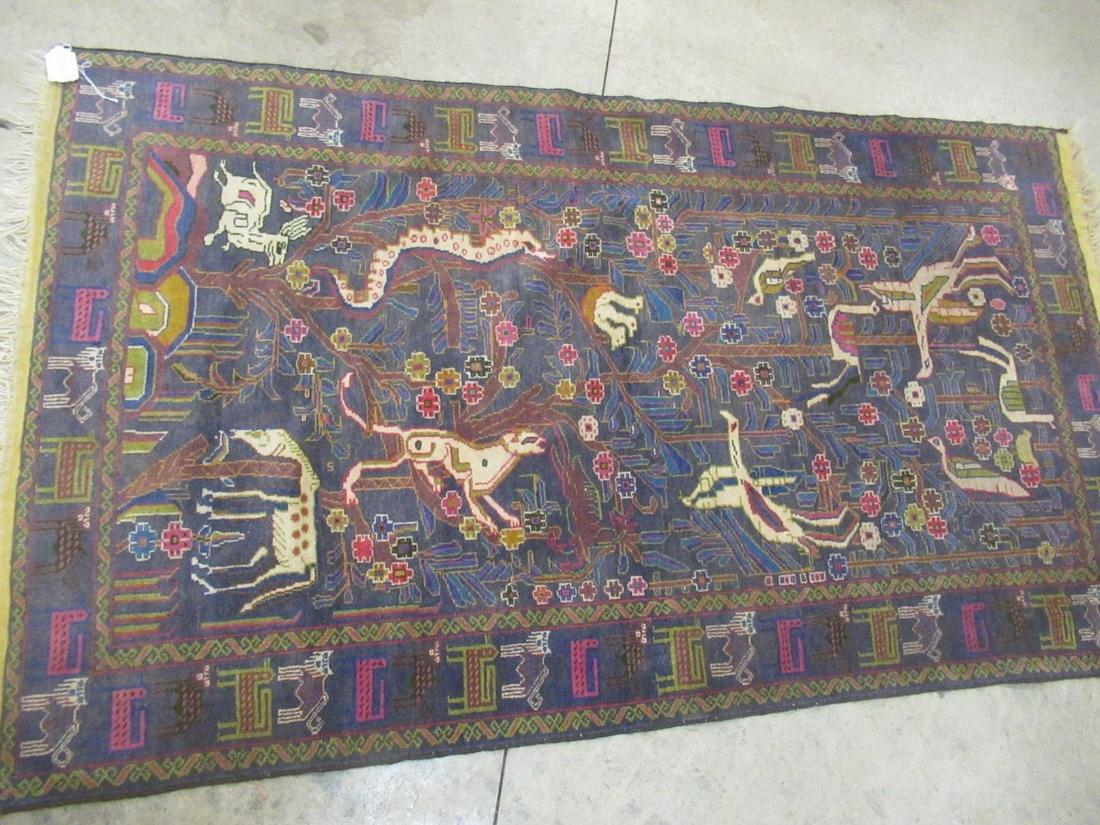 Handmade Oriental Rug w/ Animals (1 of 3)