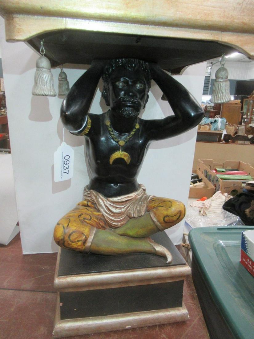 Blackamoor Style Wood Table (1 of 2)