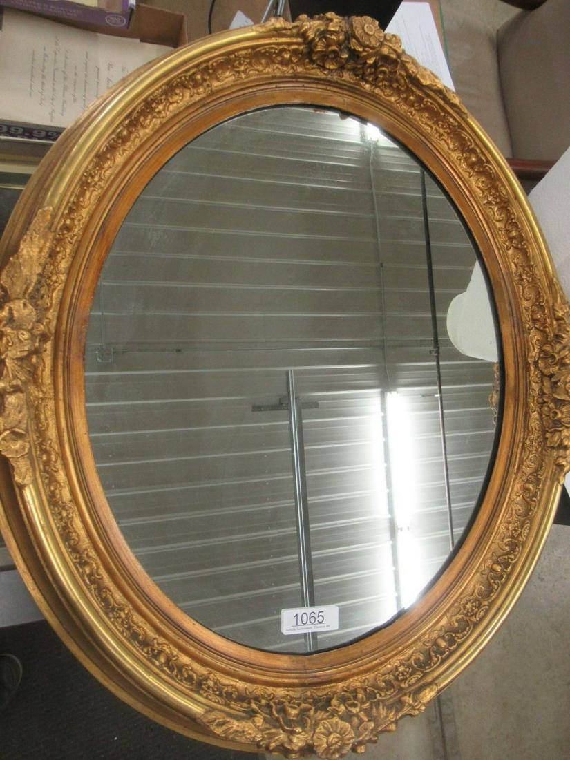 Large Oval Gold Gilt Mirror (1 of 1)
