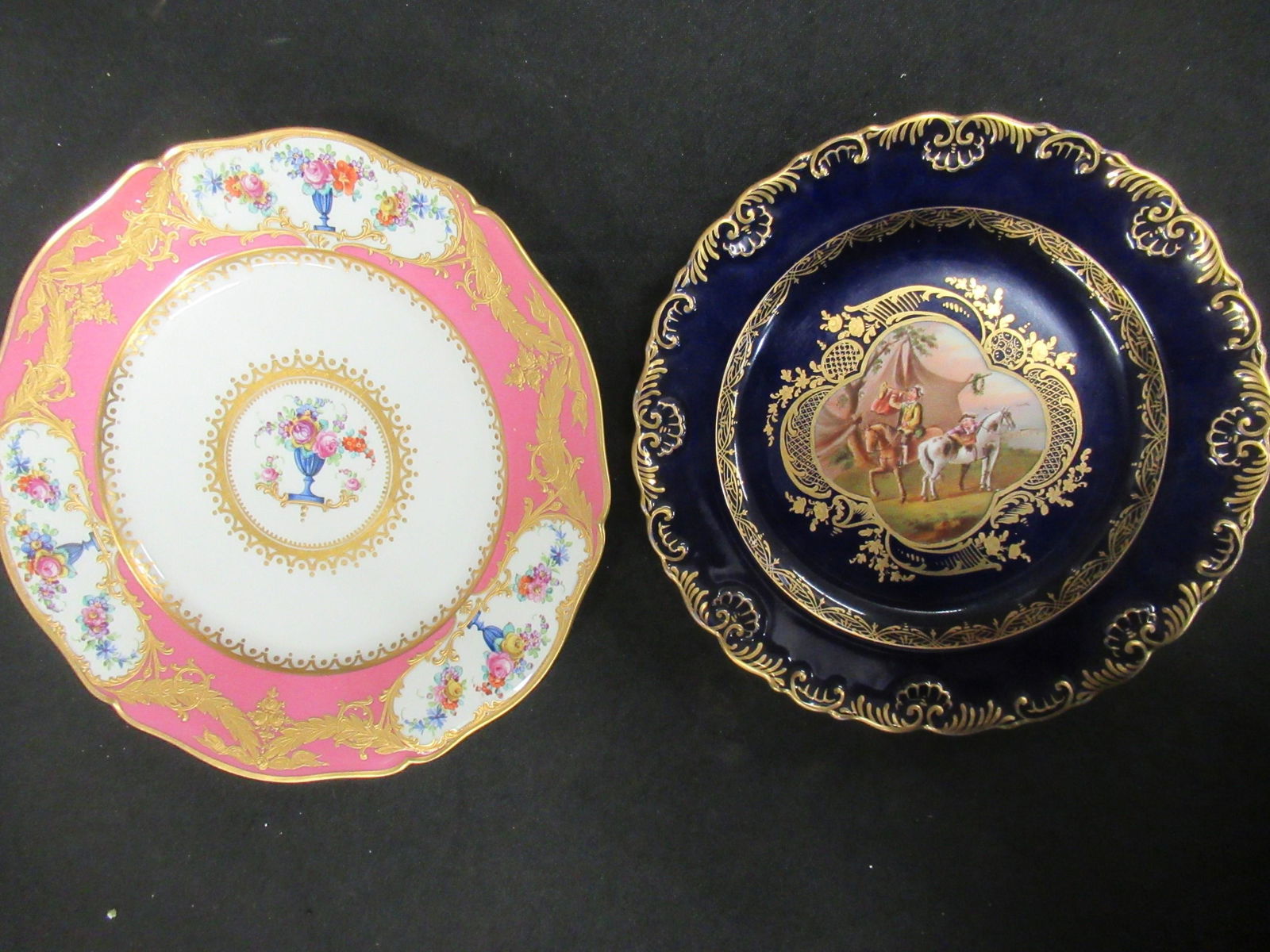 2 Plates. 1 Marked Meissen (1 of 5)