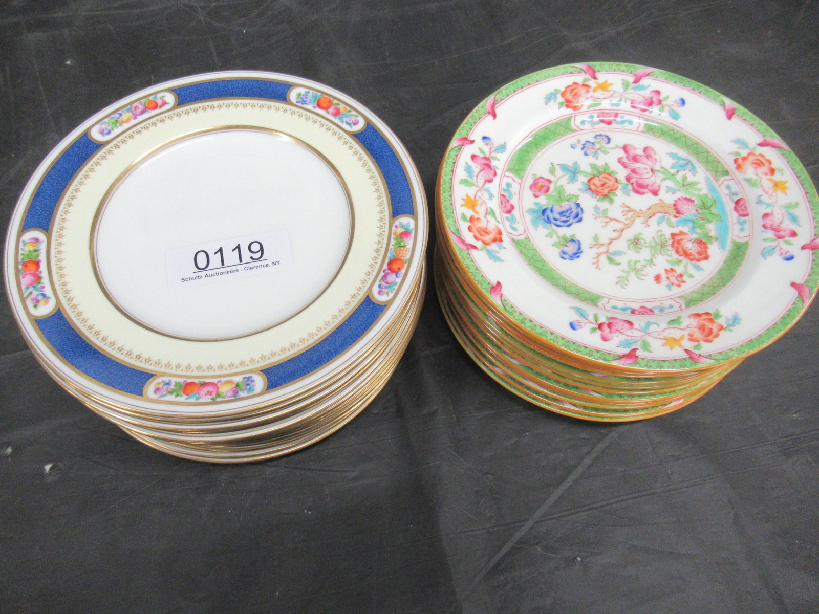 Set of 12 Cauldon Plates & 14 Wedgwood Plates (1 of 5)