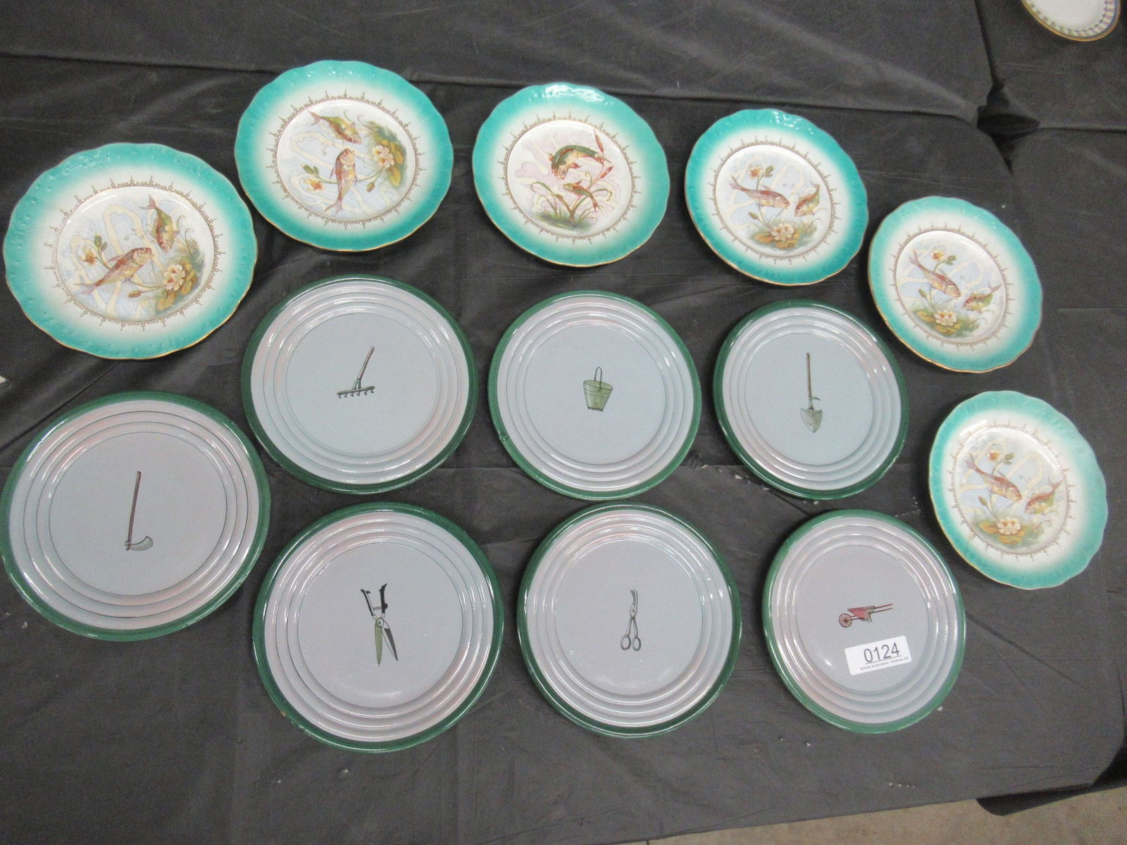 7 Italian Plates and 6 French Fish Plates (1 of 4)