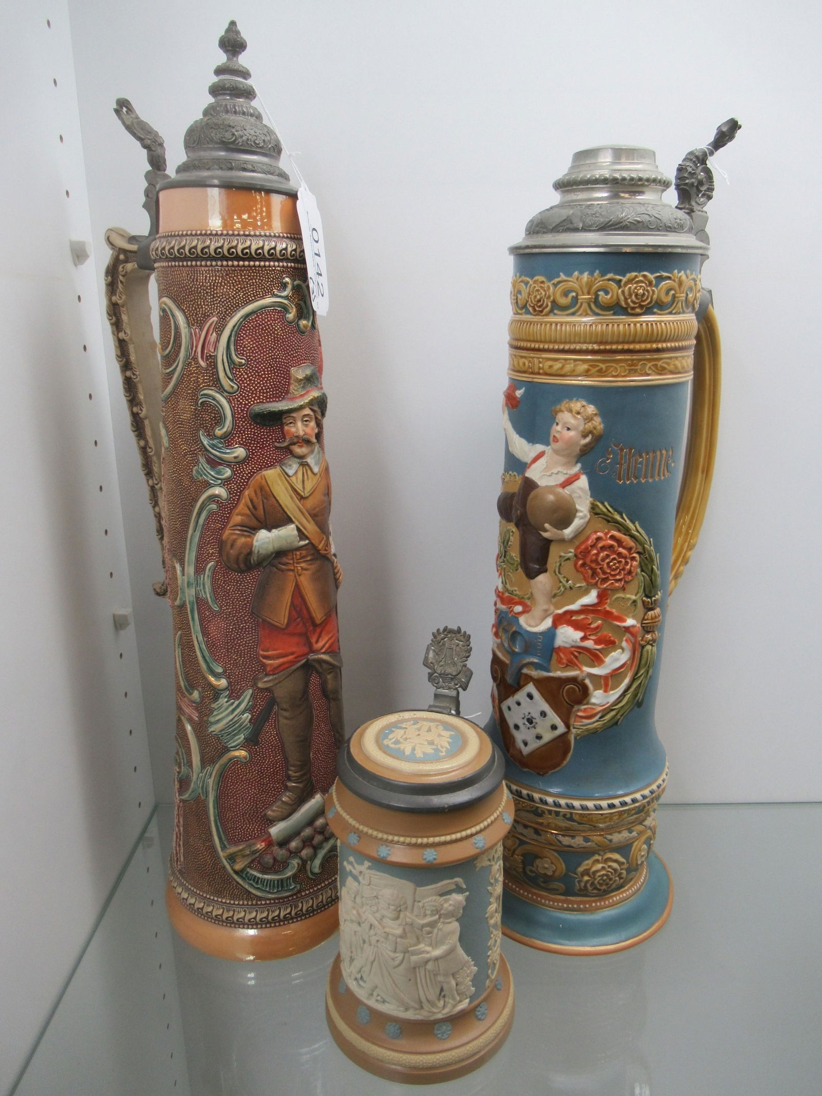 3 German Steins, 2 Mettlach (1 of 11)