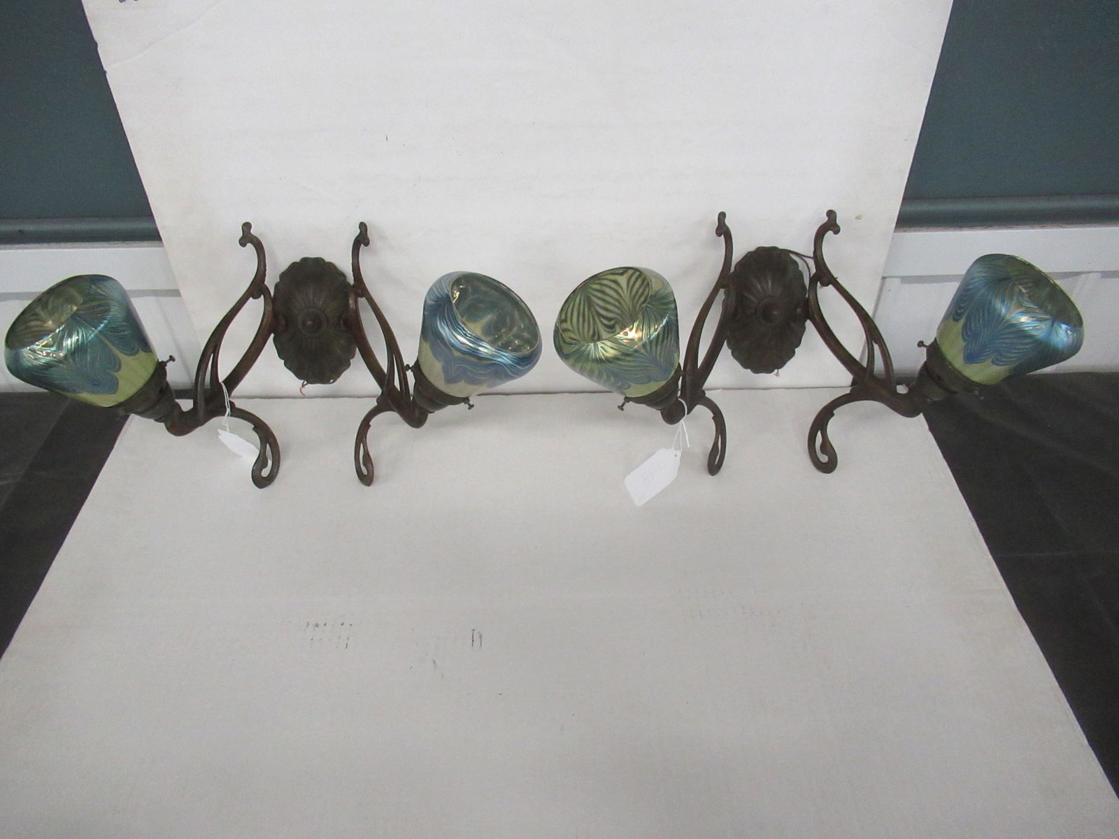 Pair of Art Nouveau Style Sconces (1 of 7)