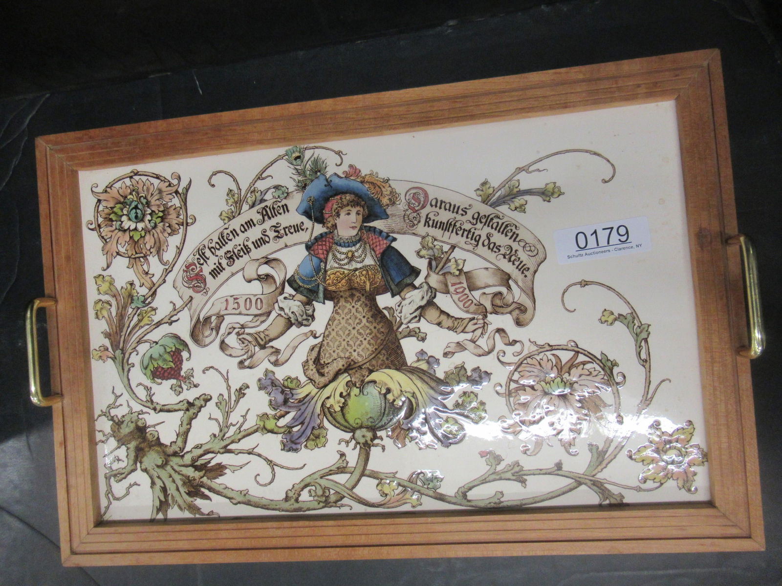 Decorated German Porcelain Tray (1 of 1)
