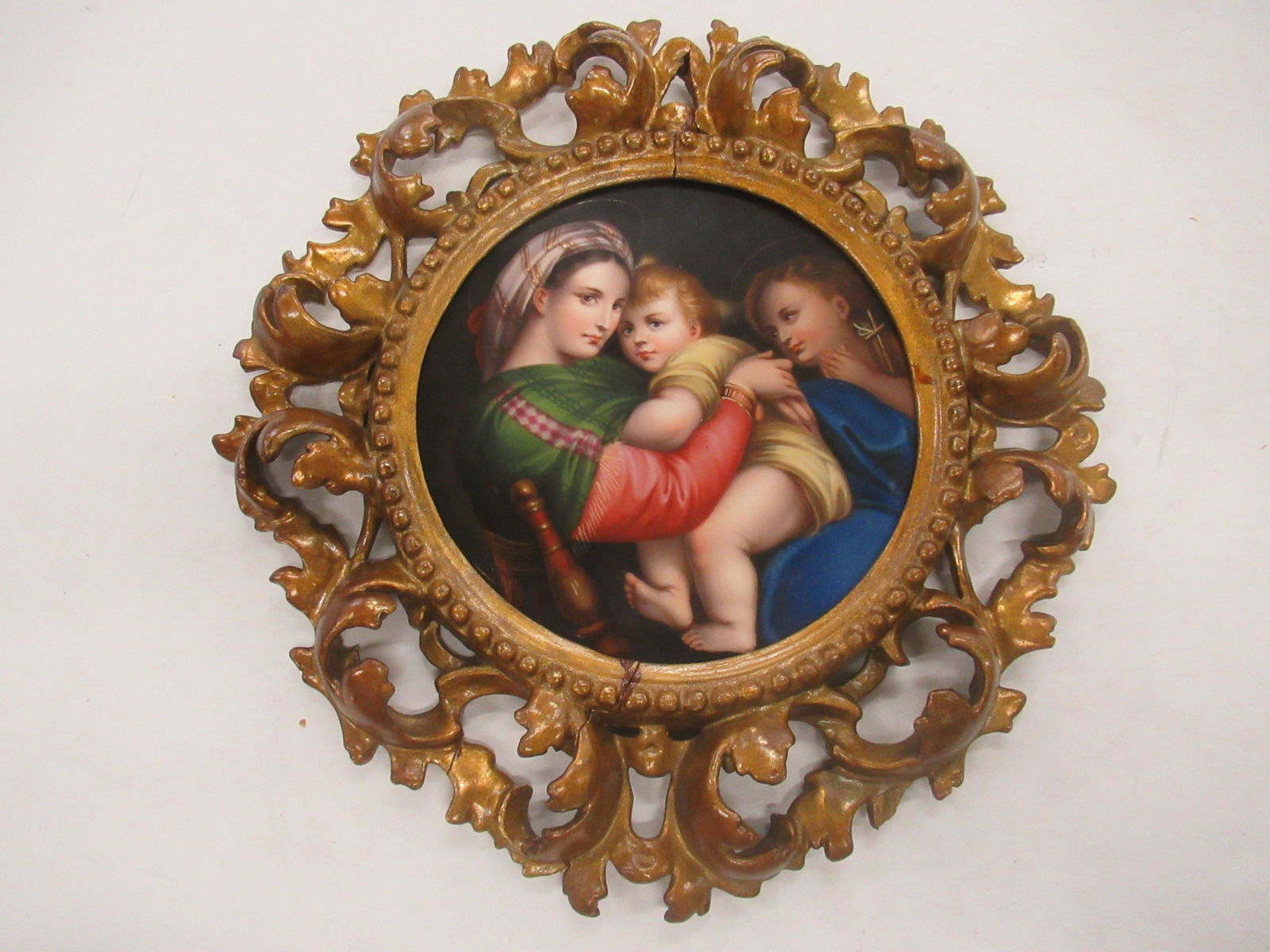 Madonna & Child Painting on Porcelain (1 of 4)