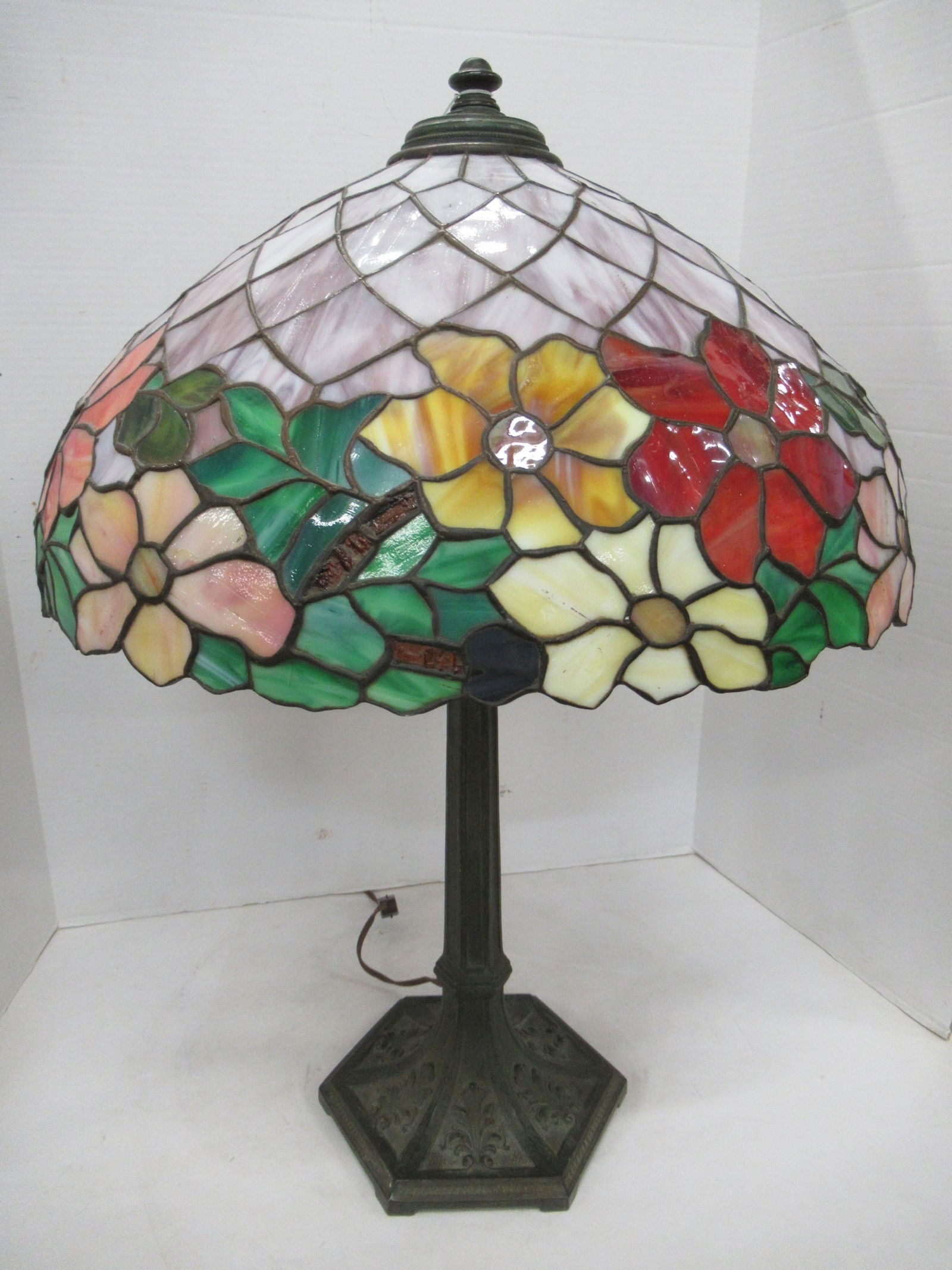 Leaded Glass Table Lamp by Williamson, Circa 1910 (1 of 3)