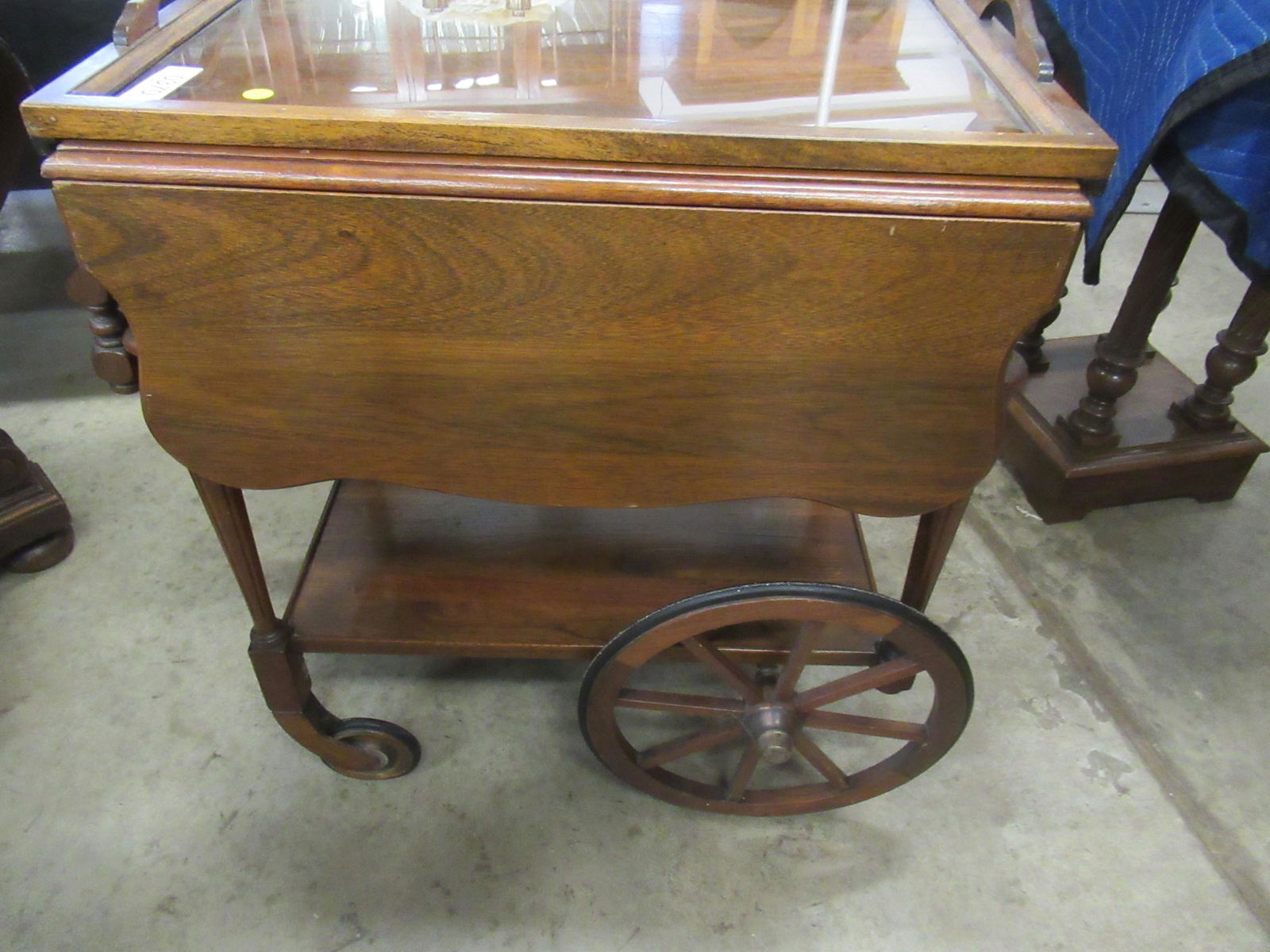 Walnut Teacart w/ Removable Tray (1 of 2)