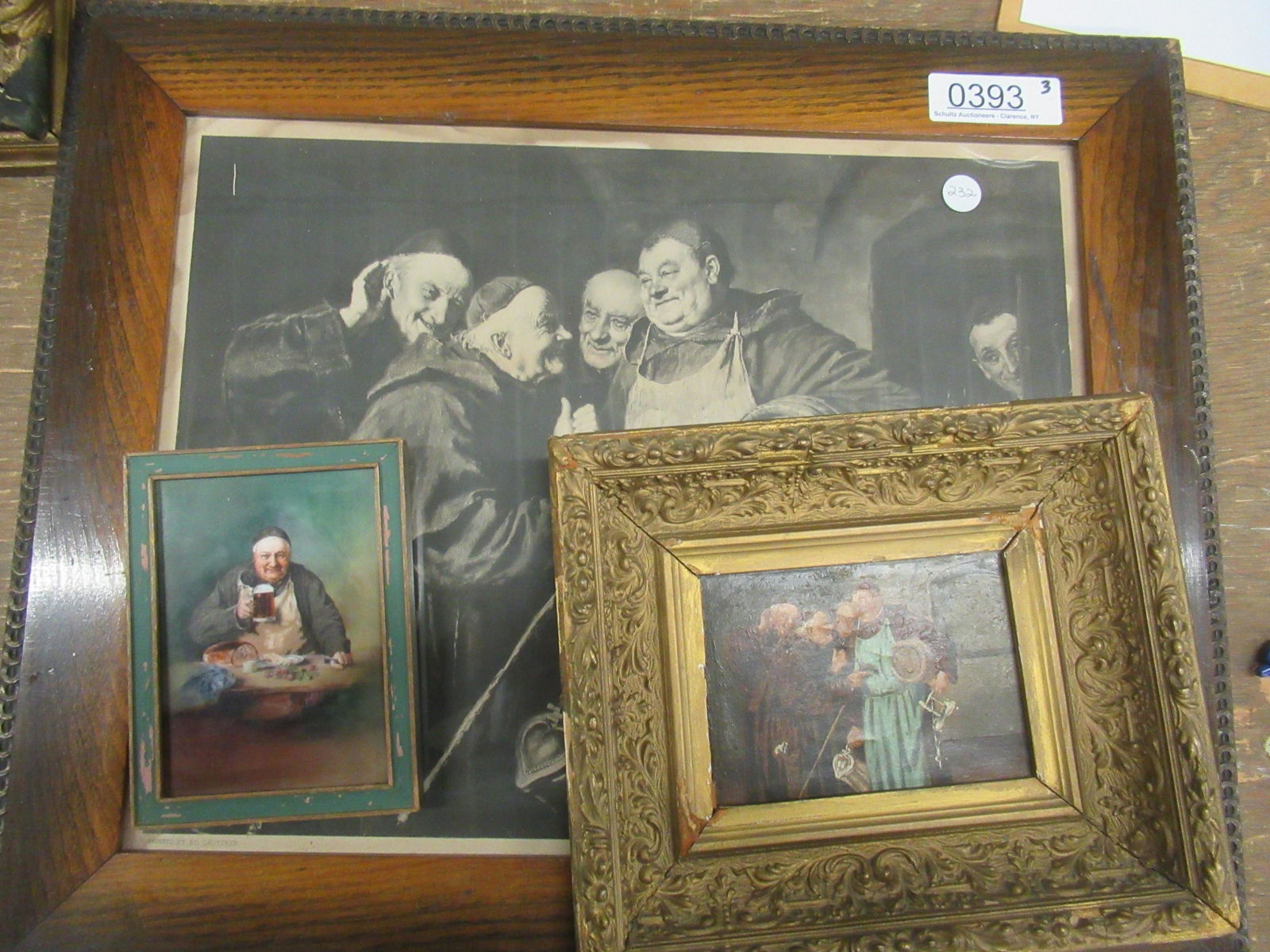 Monk Oil Painting, Painting on Tile & Print (1 of 6)