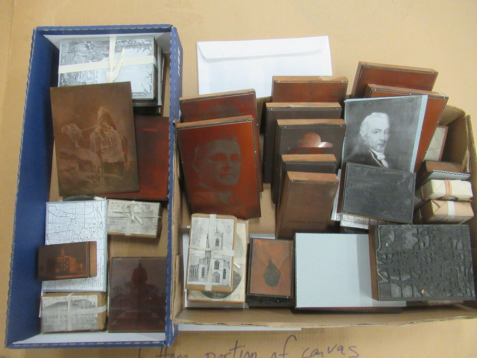 Large Group Mostly Copper Printing Plates, etc (1 of 4)