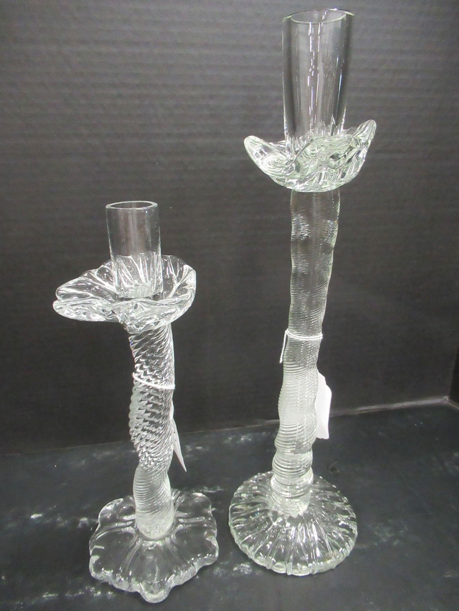 2 Leon Applebaum Crystal Candlesticks (1 of 3)