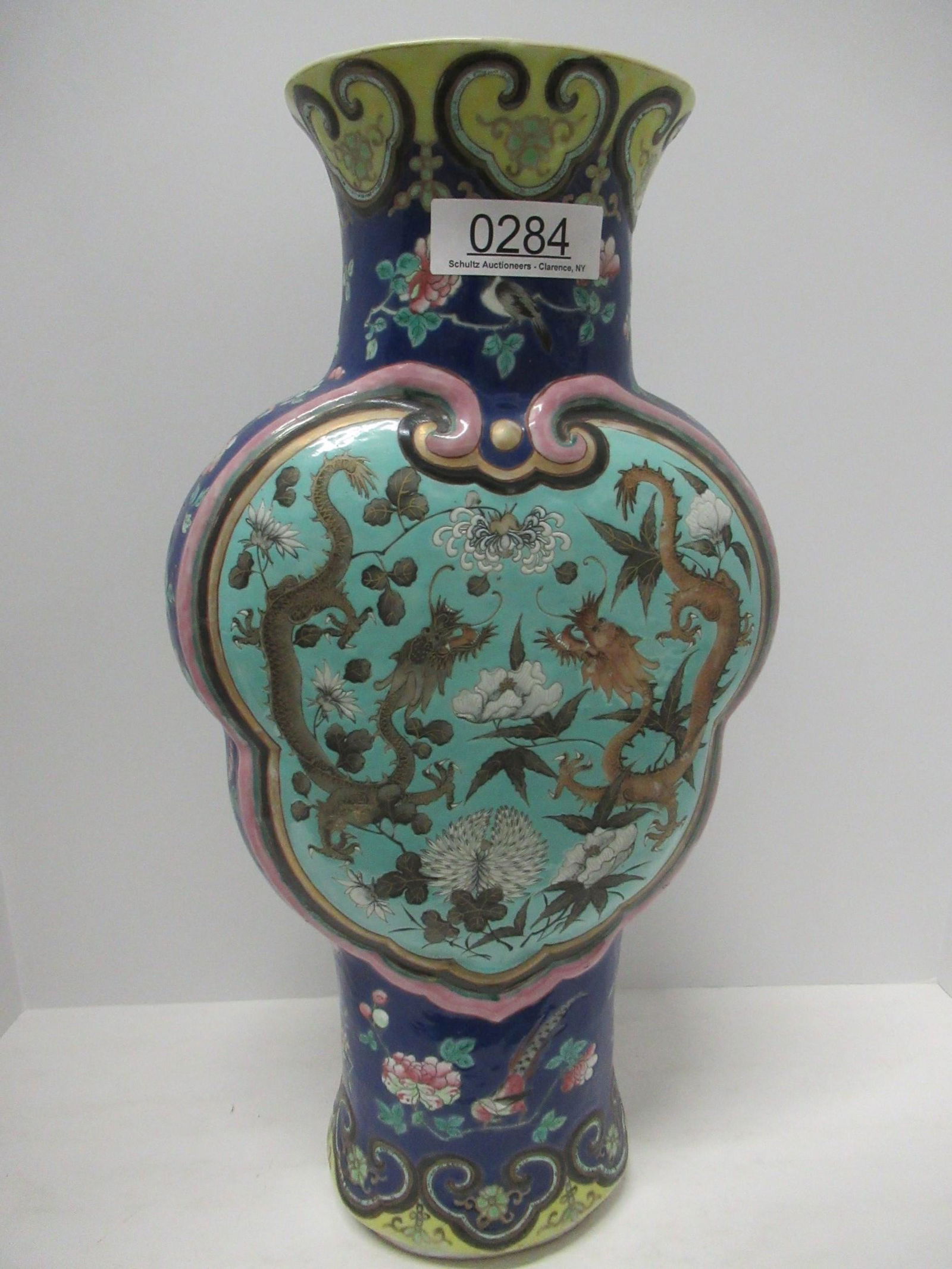 Chinese Porcelain Decorated Vase with Dragons (1 of 13)