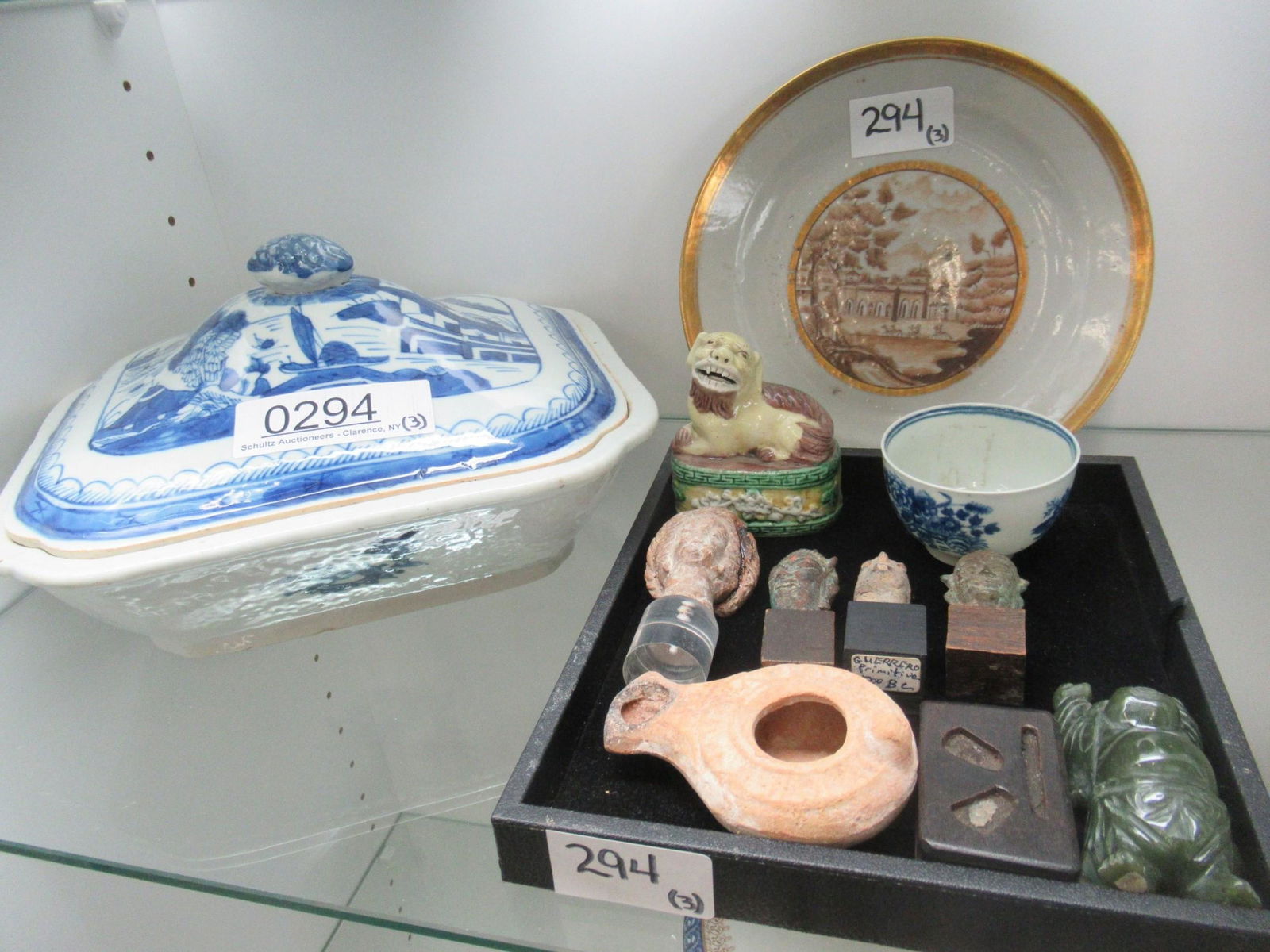 Canton Vegetable, Chinese Export Plate etc (1 of 2)
