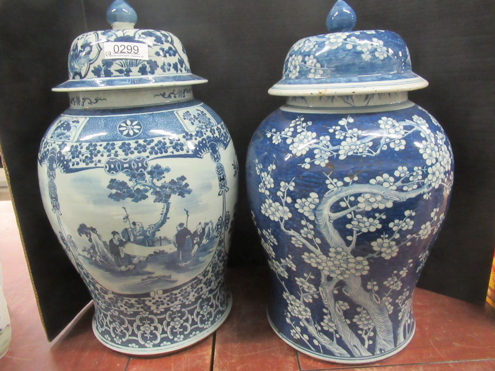 2 Large Chinese Covered Urns (1 of 8)
