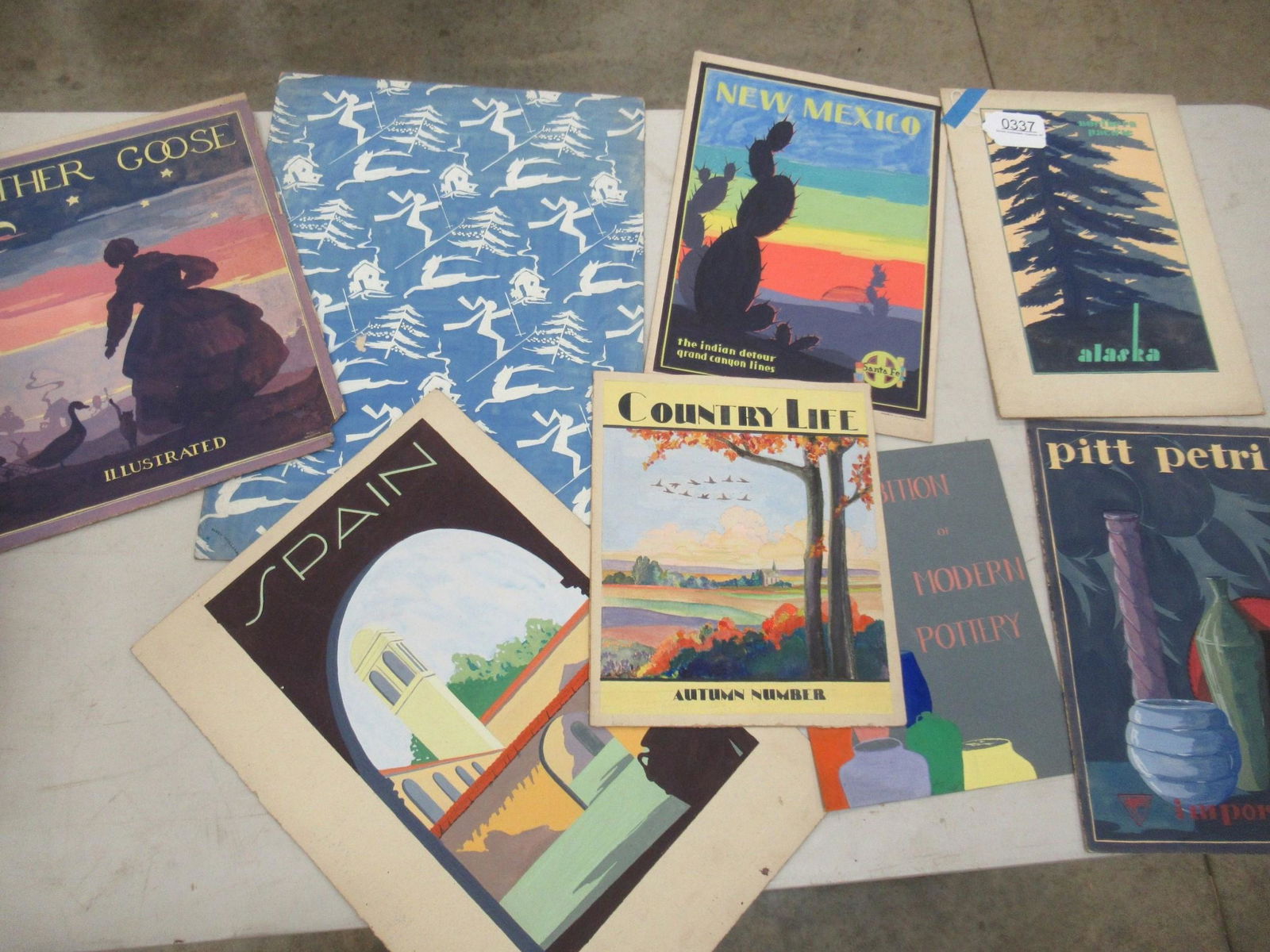 Illustrations in Watercolor of Travel Posters (1 of 2)