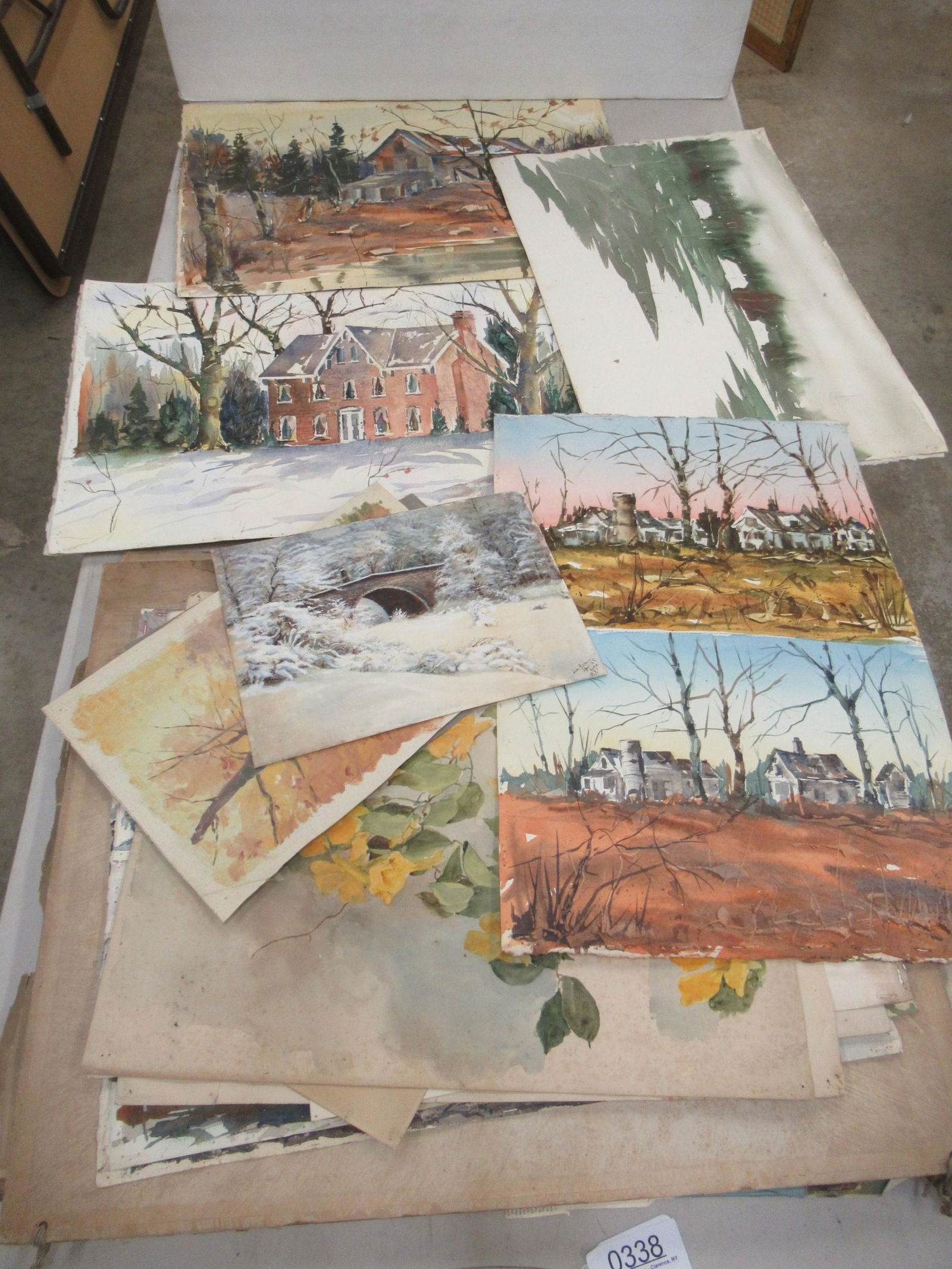 Group of Watercolors and Prints (1 of 4)