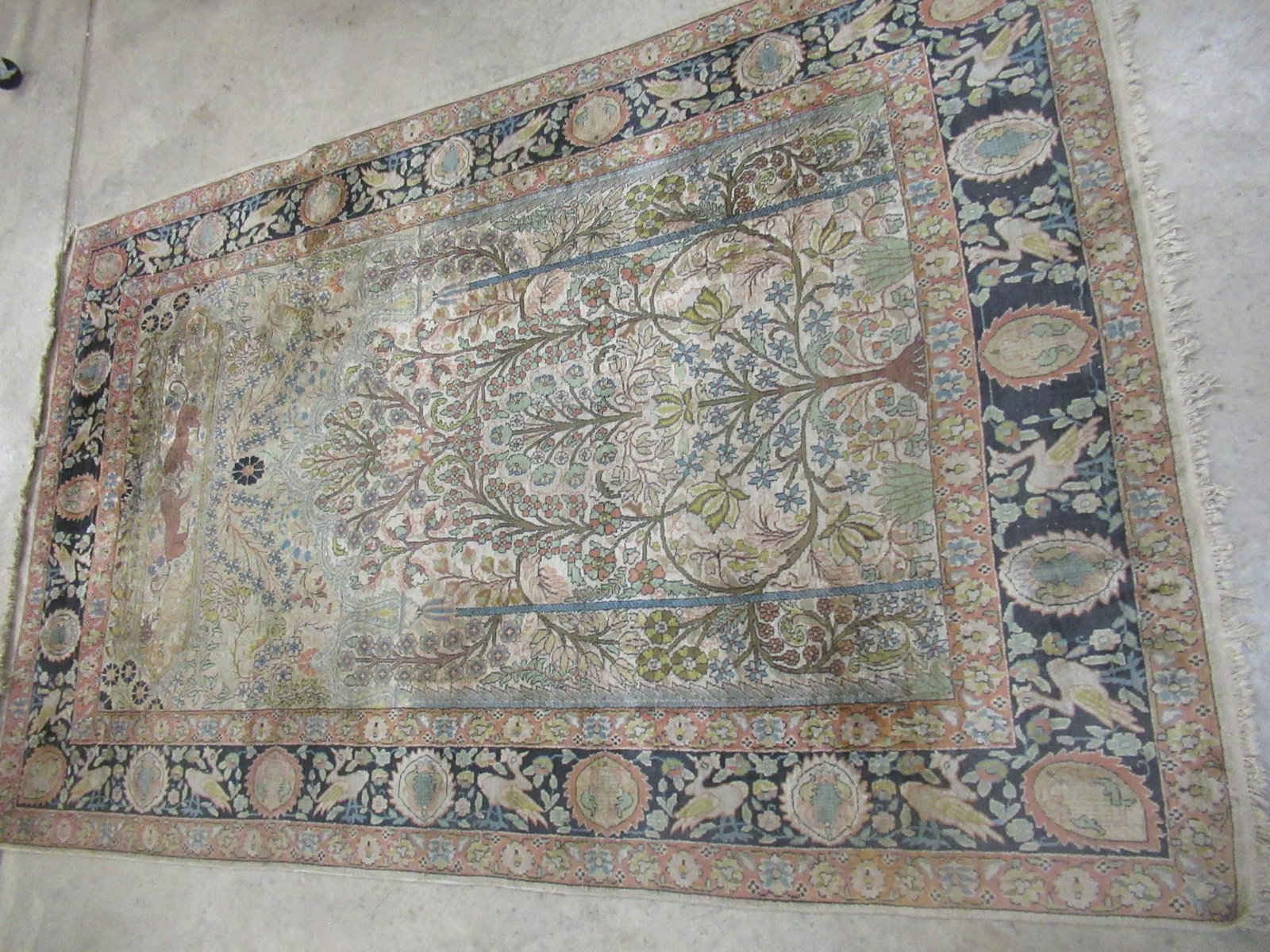 Handmade Oriental Rug with Animals (1 of 4)