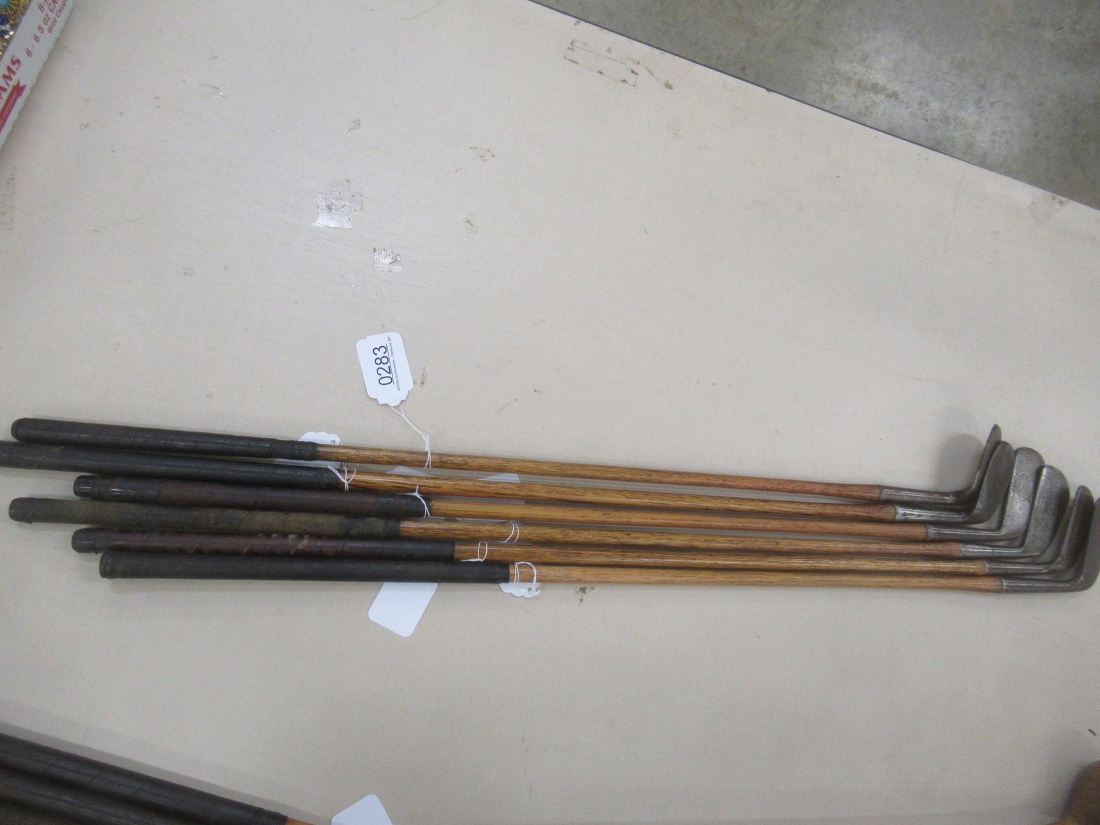 6 Wooden Shafted Irons incl JS Shanley, Victor: 6 Wooden Shafted Irons incl JS Shanley, Victor, TD Thompson Putter, JAS Duncan Special, George Curry -