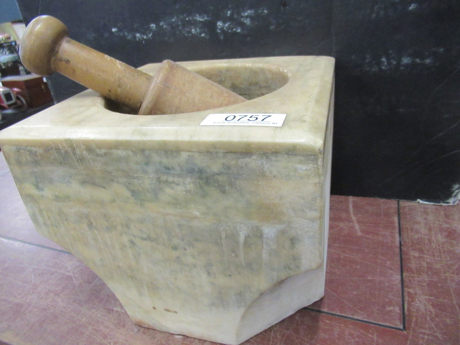 Large Marble Mortar and Pestle: Large Marble Mortar and Pestle -