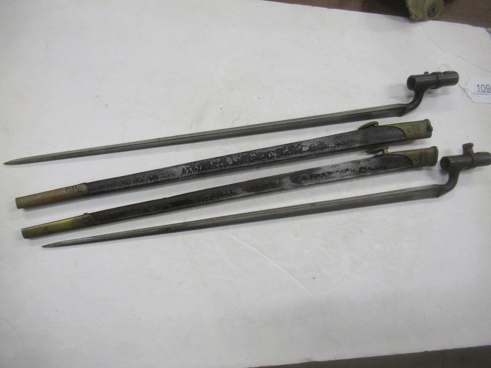 2 Bayonets with Scabbards: 2 Bayonets with Scabbards -