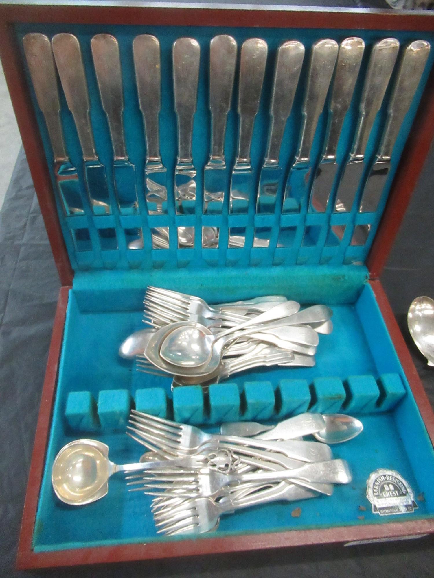 Set of Sterling Flatware with Approx. 58 pcs (1 of 2)