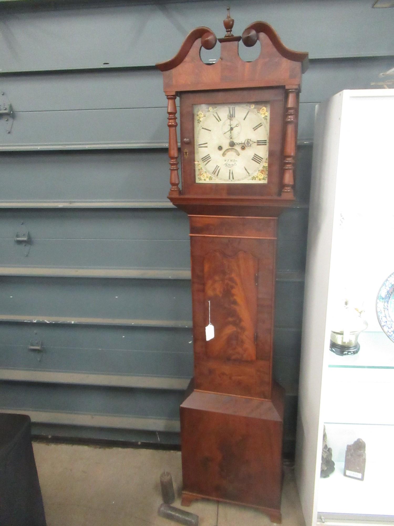 19th C Grandfathers Clock, W F Miles Thame (1 of 4)