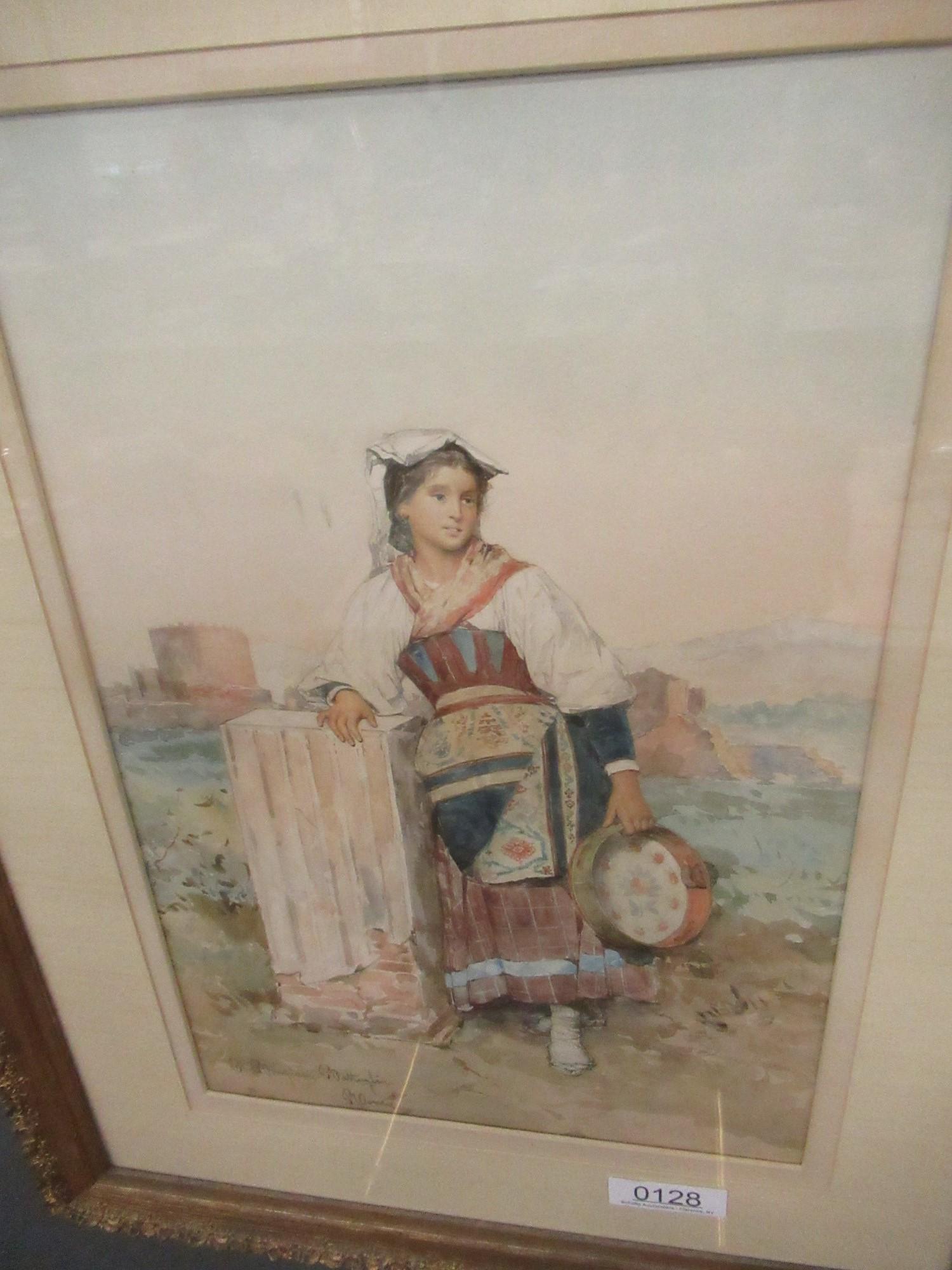 Watercolor Signed Clelia Bompiani Battaglia (1 of 3)