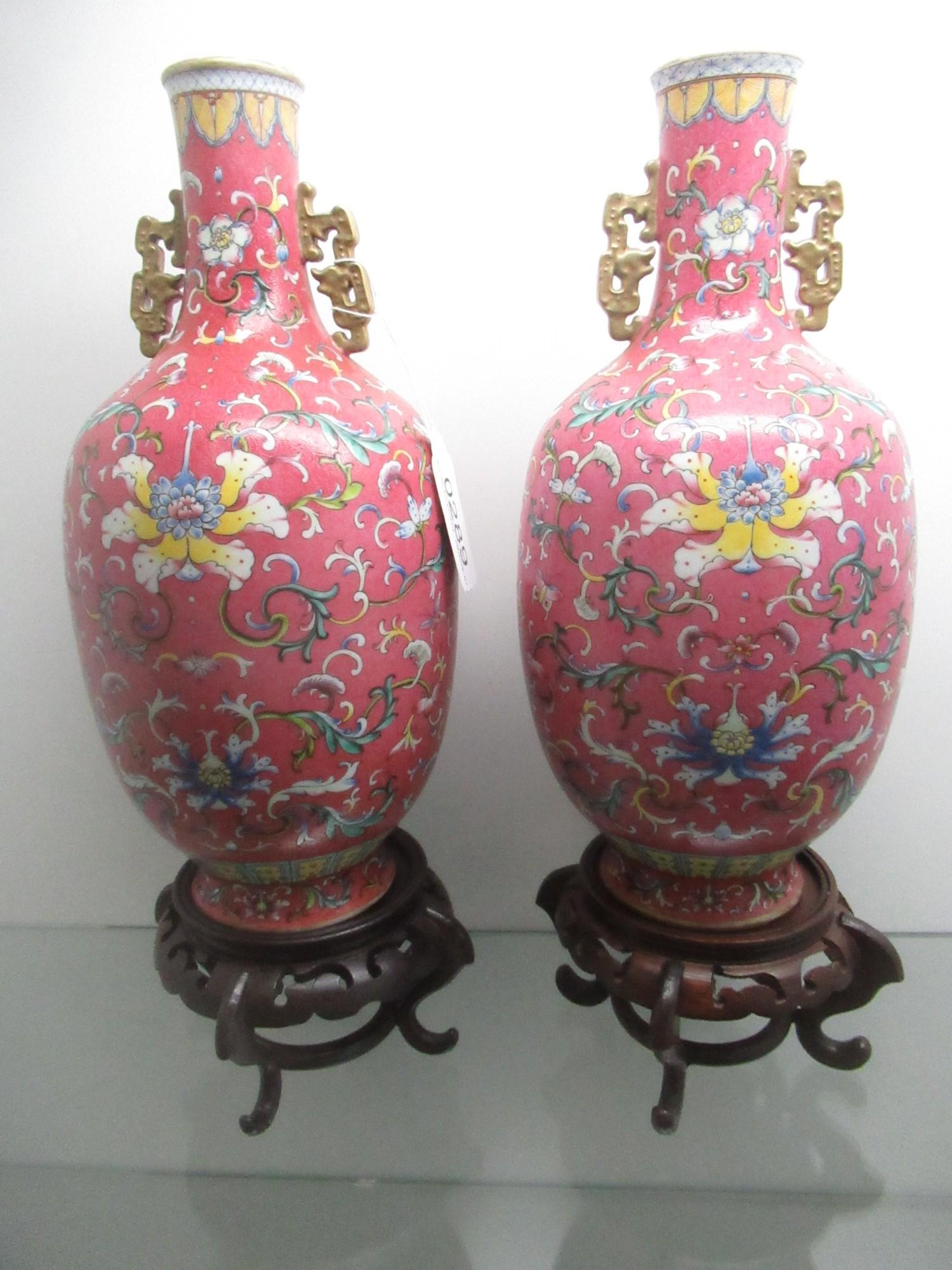 A Pair of Large Antique Porcelain Chinese Vases (1 of 7)