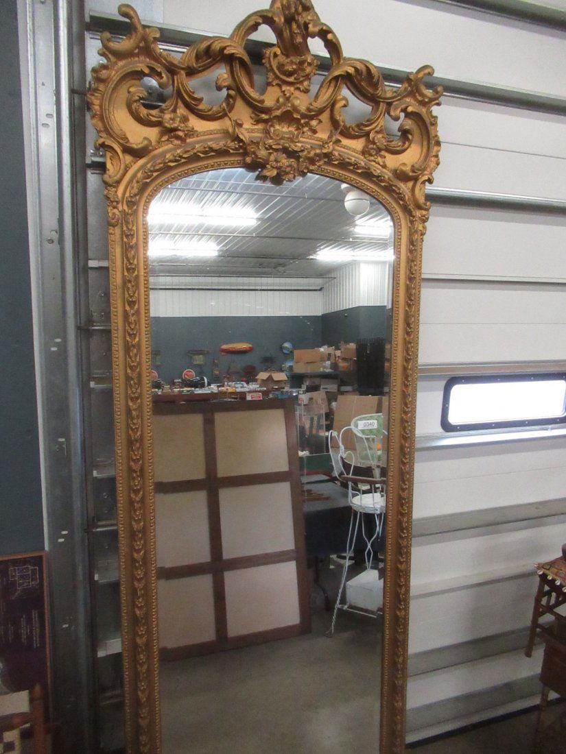 Large Ornate Gold Beveled Mirror (1 of 3)