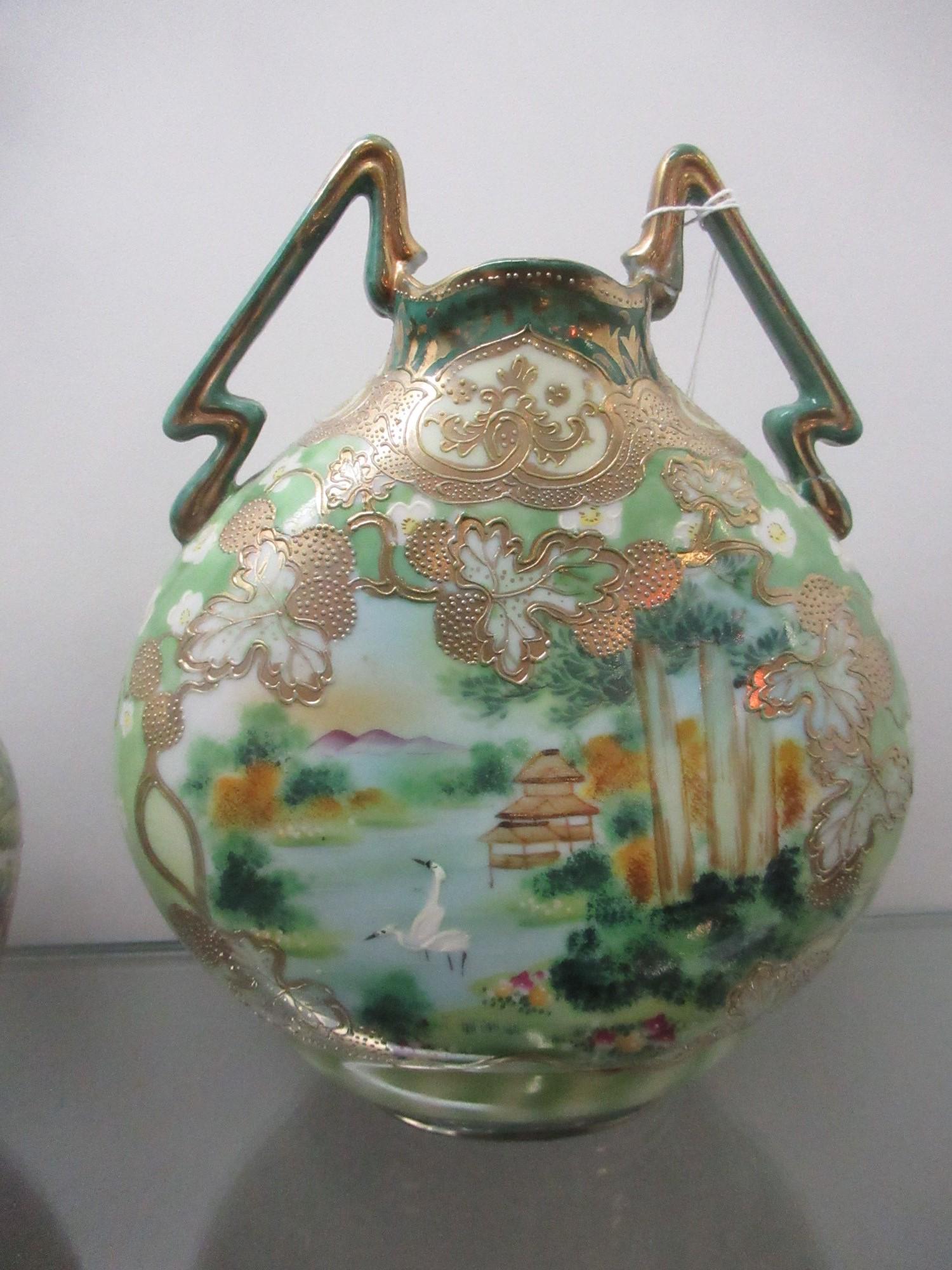 Early Decorated Nippon Piece: Early Decorated Nippon Piece -Approx. 8" x 6.75