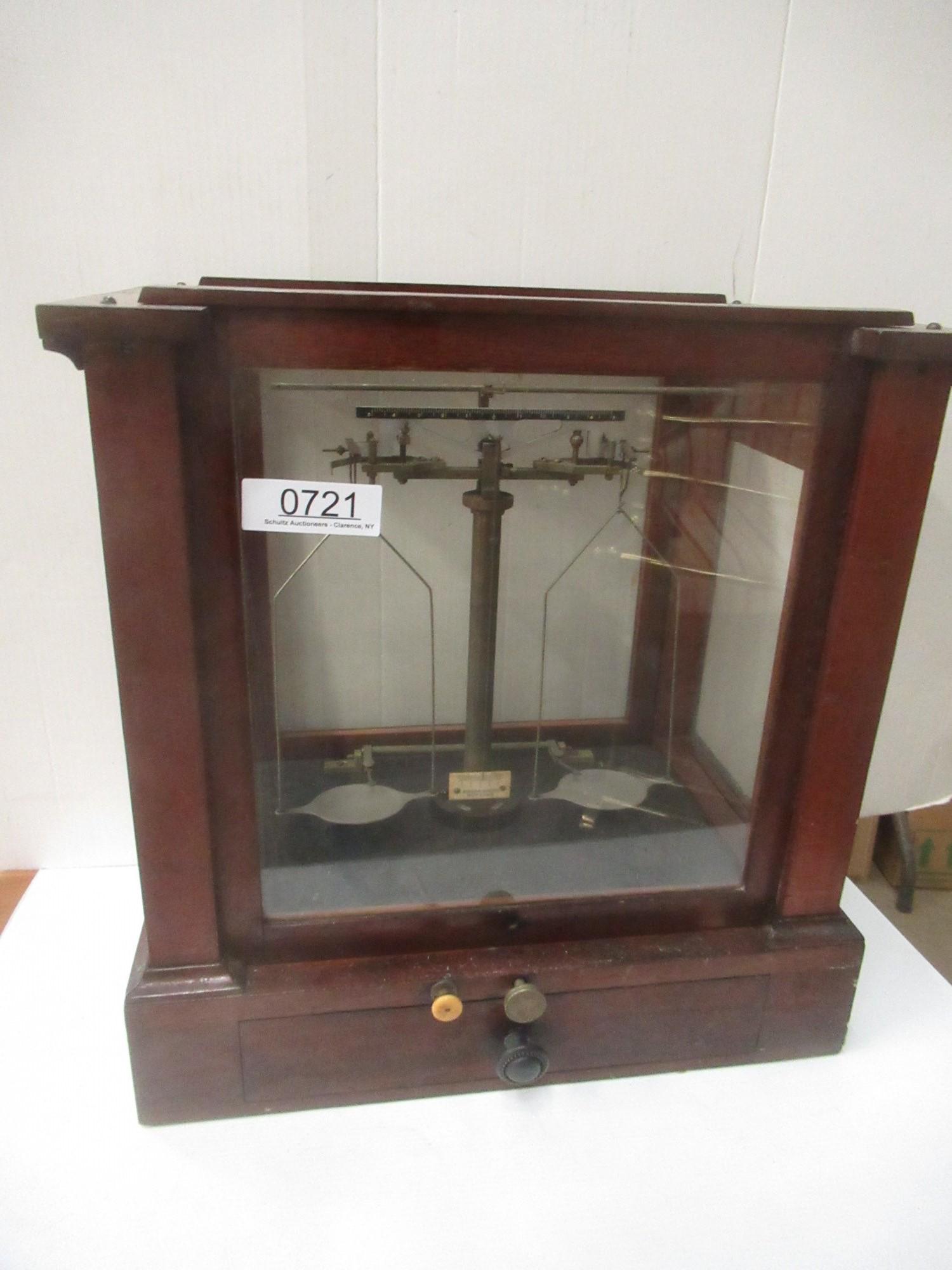 Mahogany Counter Scale Eimer & Amend NY (1 of 3)