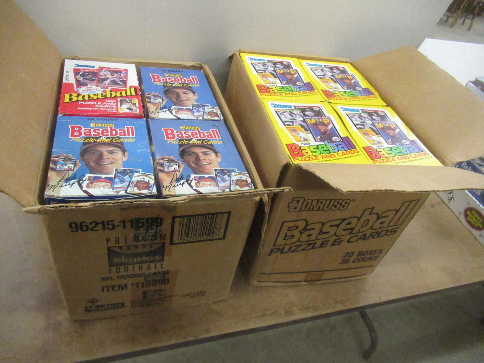 2 Boxes Unopened 1989 & 1990 Baseball Cards Etc (1 of 5)