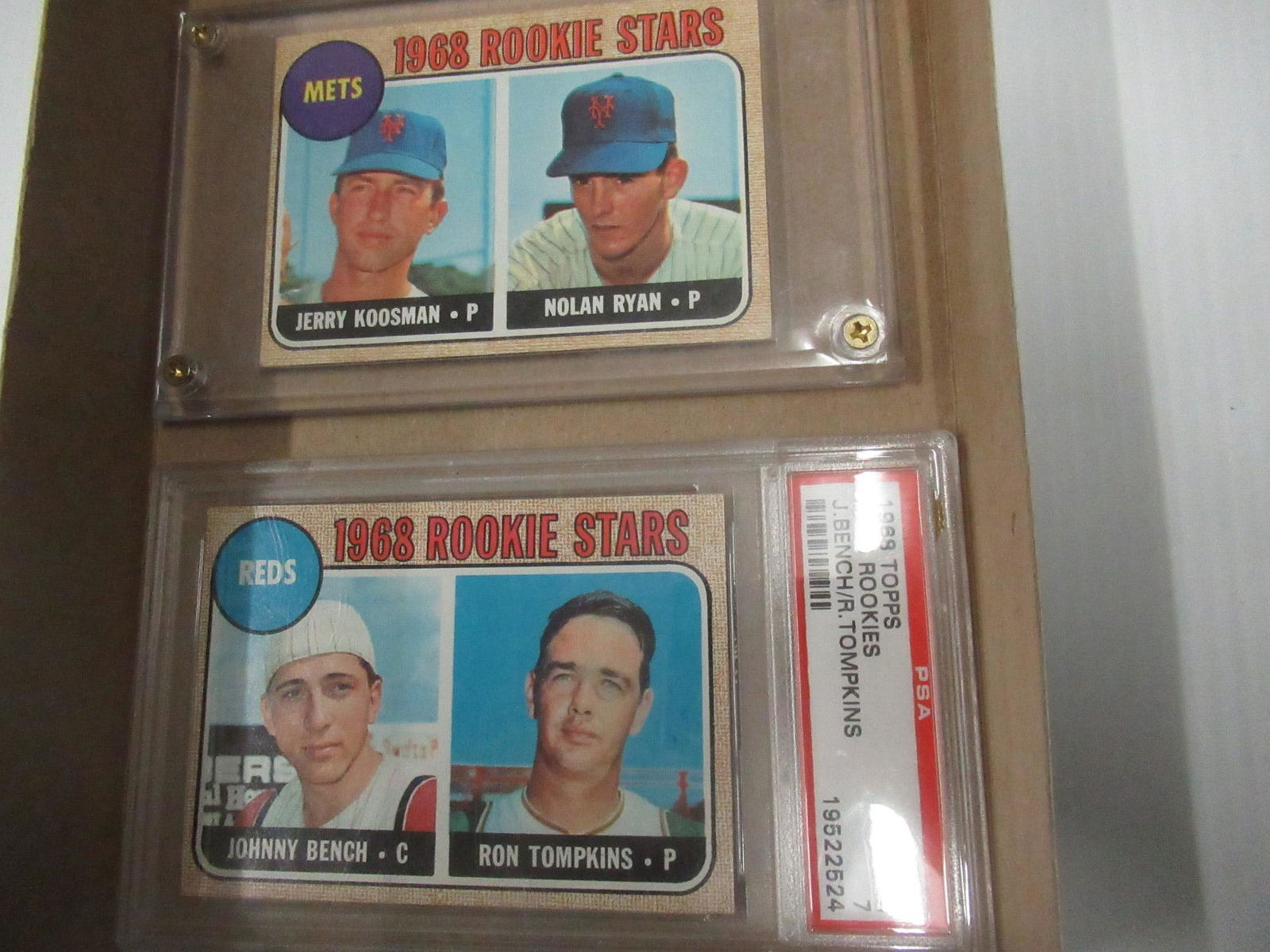 1968 Rookie Stars Nolan Ryan & Johnny Bench (1 of 2)