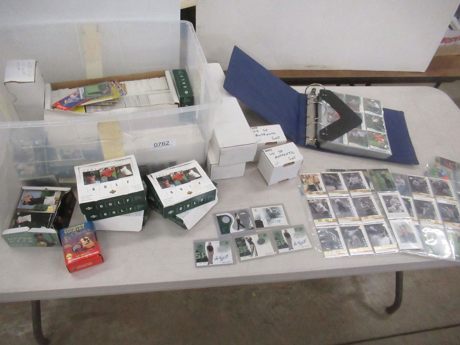 Box Lot of Golf Collectible Cards (1 of 6)