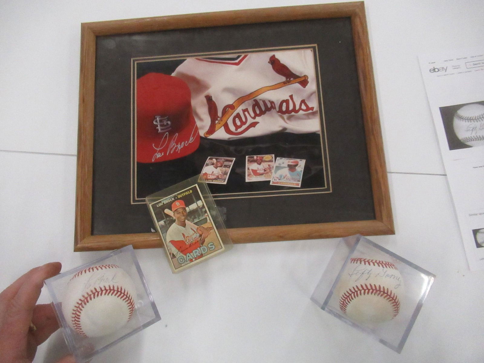 Lefty Gomez & Lou Brock Autographed Baseballs (1 of 3)