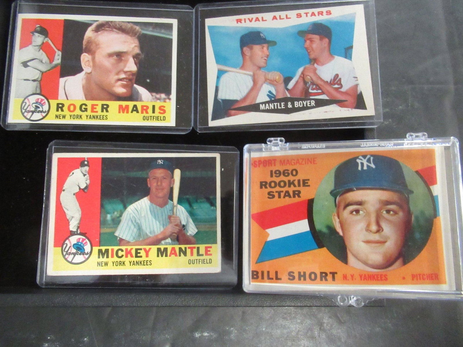 1960: 1960's Yankees Team Cards with Mantle, Maris, Berra, and Ford, Etc. -