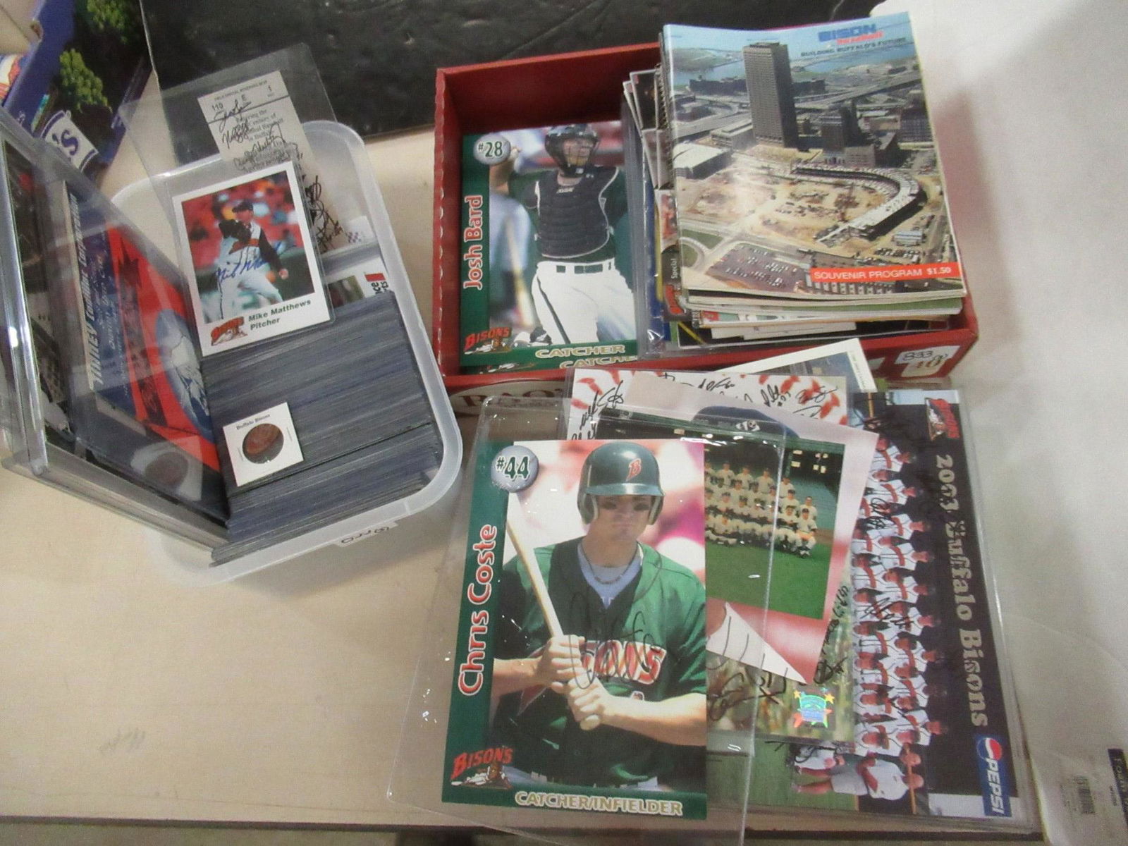 3 Boxes of Baseball Cards, Programs, Etc (1 of 3)