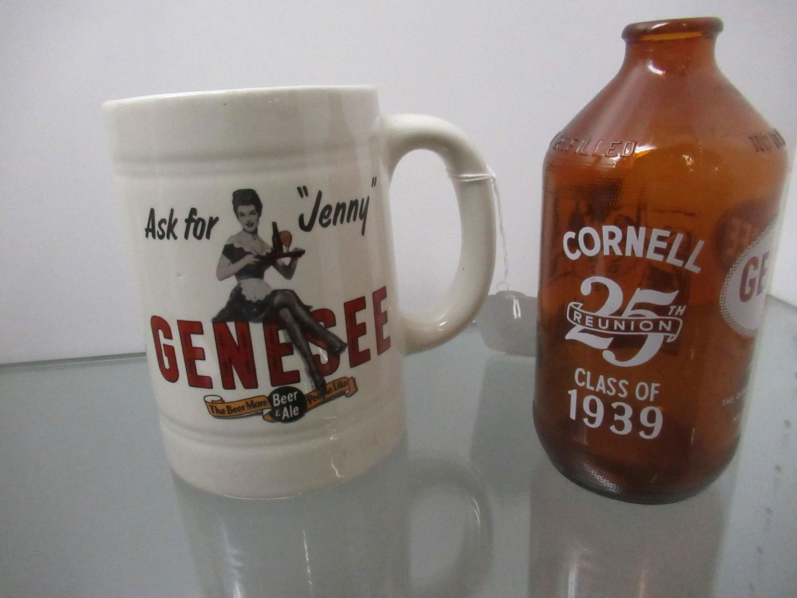 Genesee Beer Stein & Beer Bottle (1 of 6)