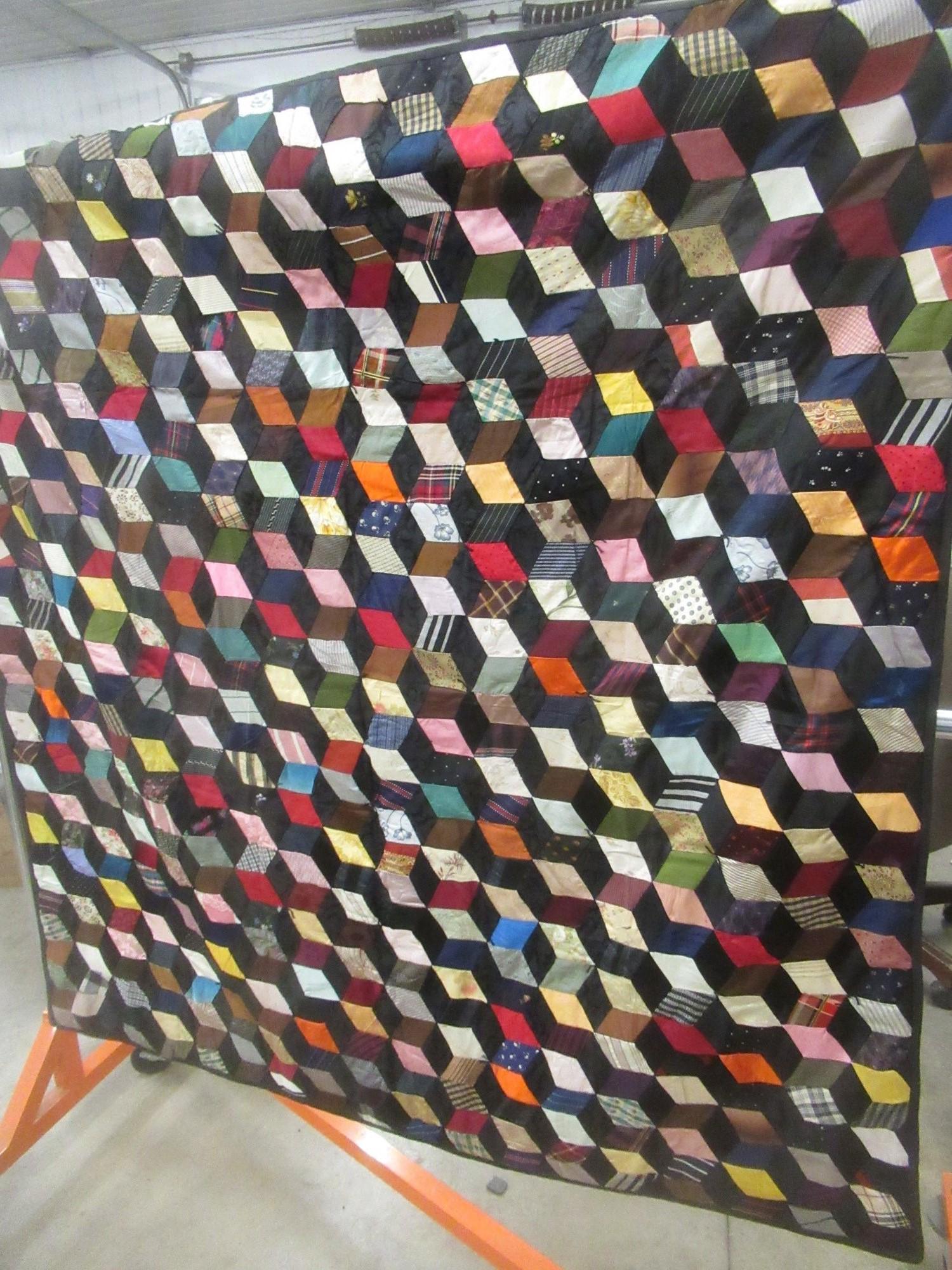 Original Victorian Patchwork Quilt (1 of 4)