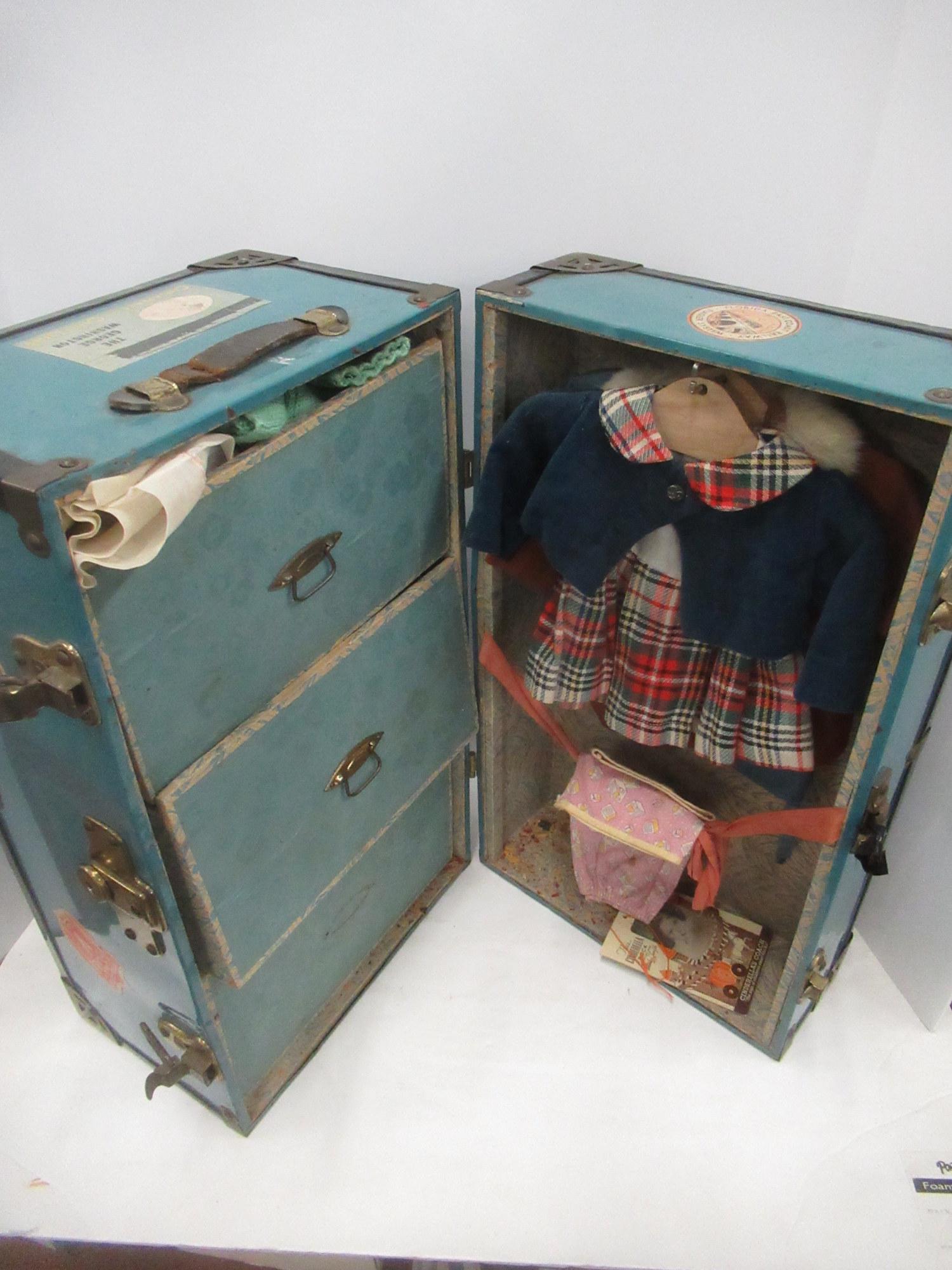 Doll Trunk Filled with Clothing (1 of 4)